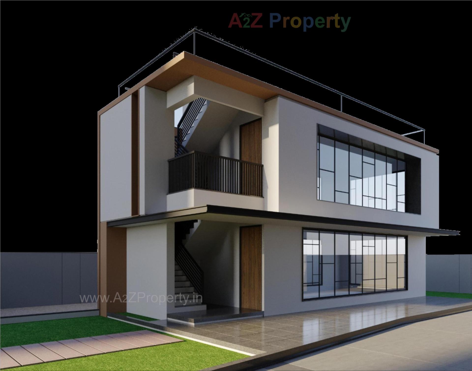 3D Elevation of real estate project Crown 140 located at Chiloda, Ahmedabad, Gujarat