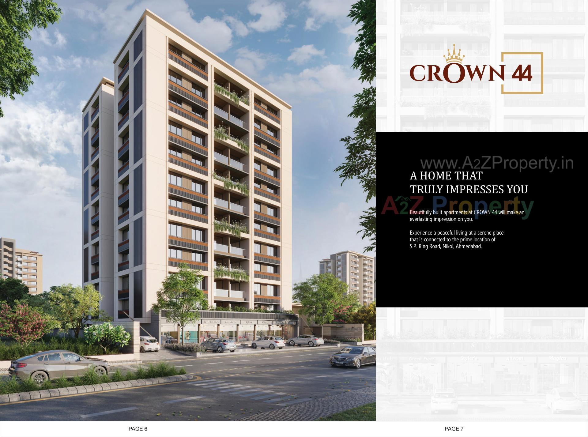 3D Elevation of real estate project Crown located at Ahmedabad, Ahmedabad, Gujarat