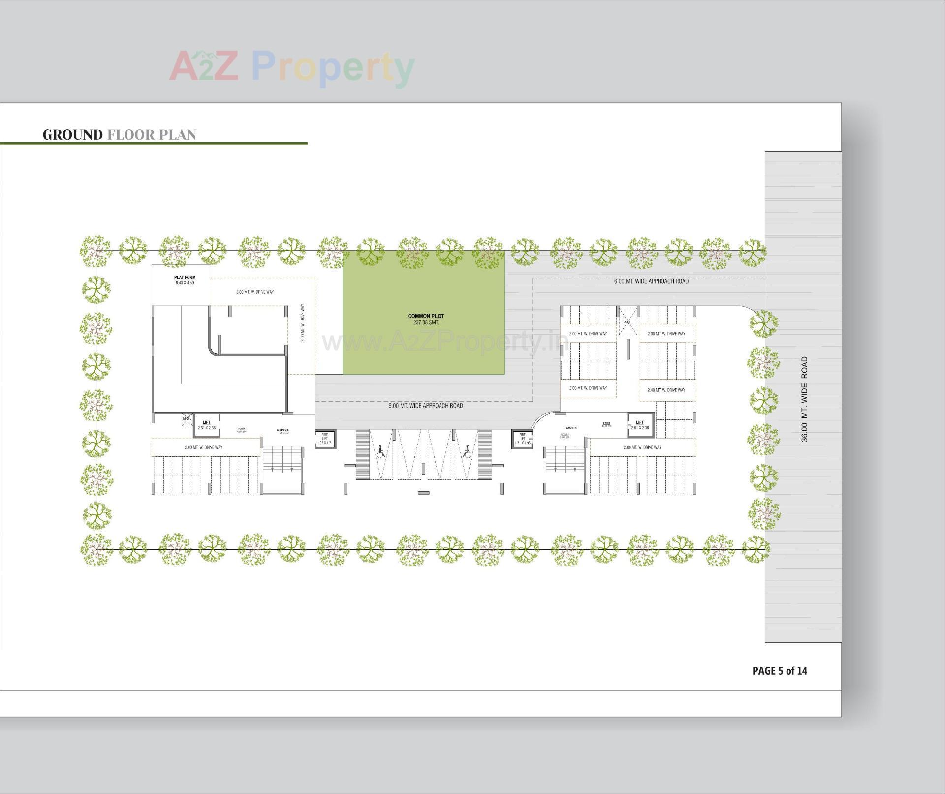 Layout of real estate project Crown Gold located at Bilasiya, Ahmedabad, Gujarat