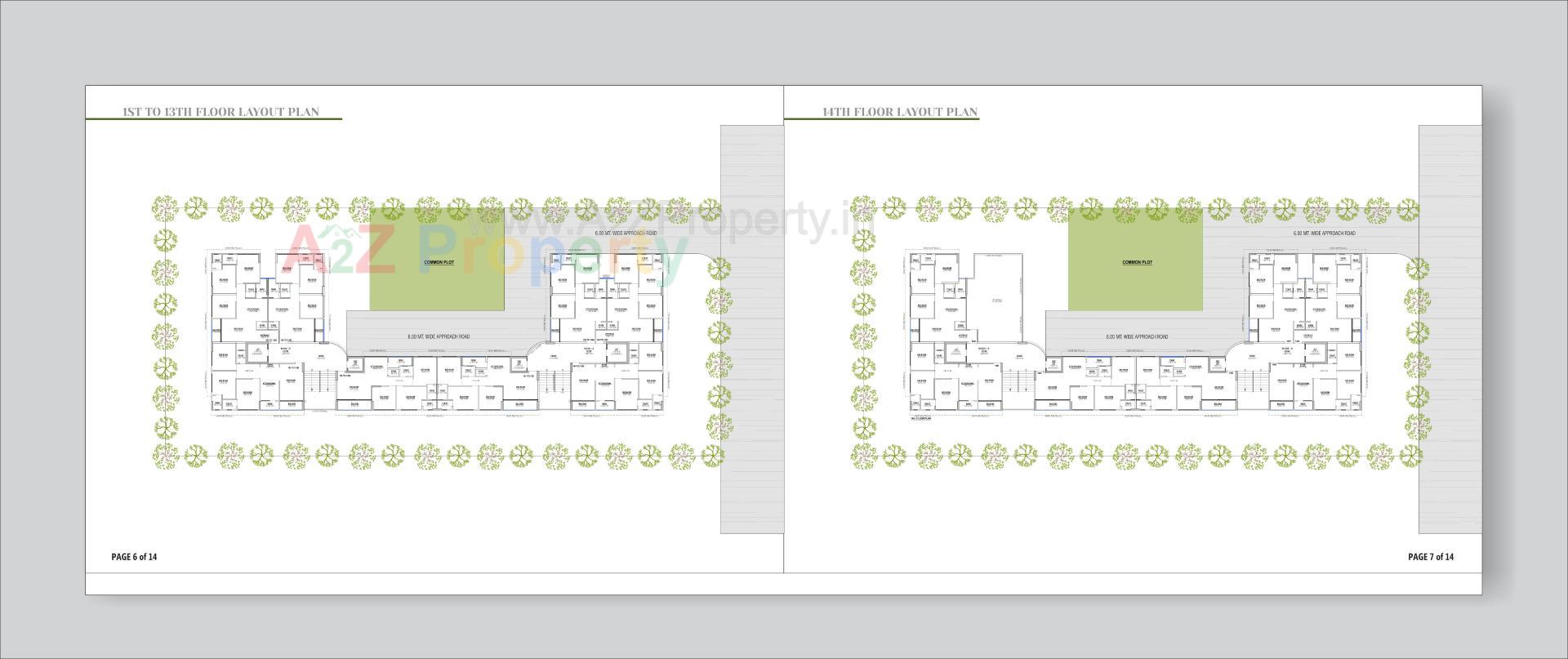 Layout of real estate project Crown Gold located at Bilasiya, Ahmedabad, Gujarat