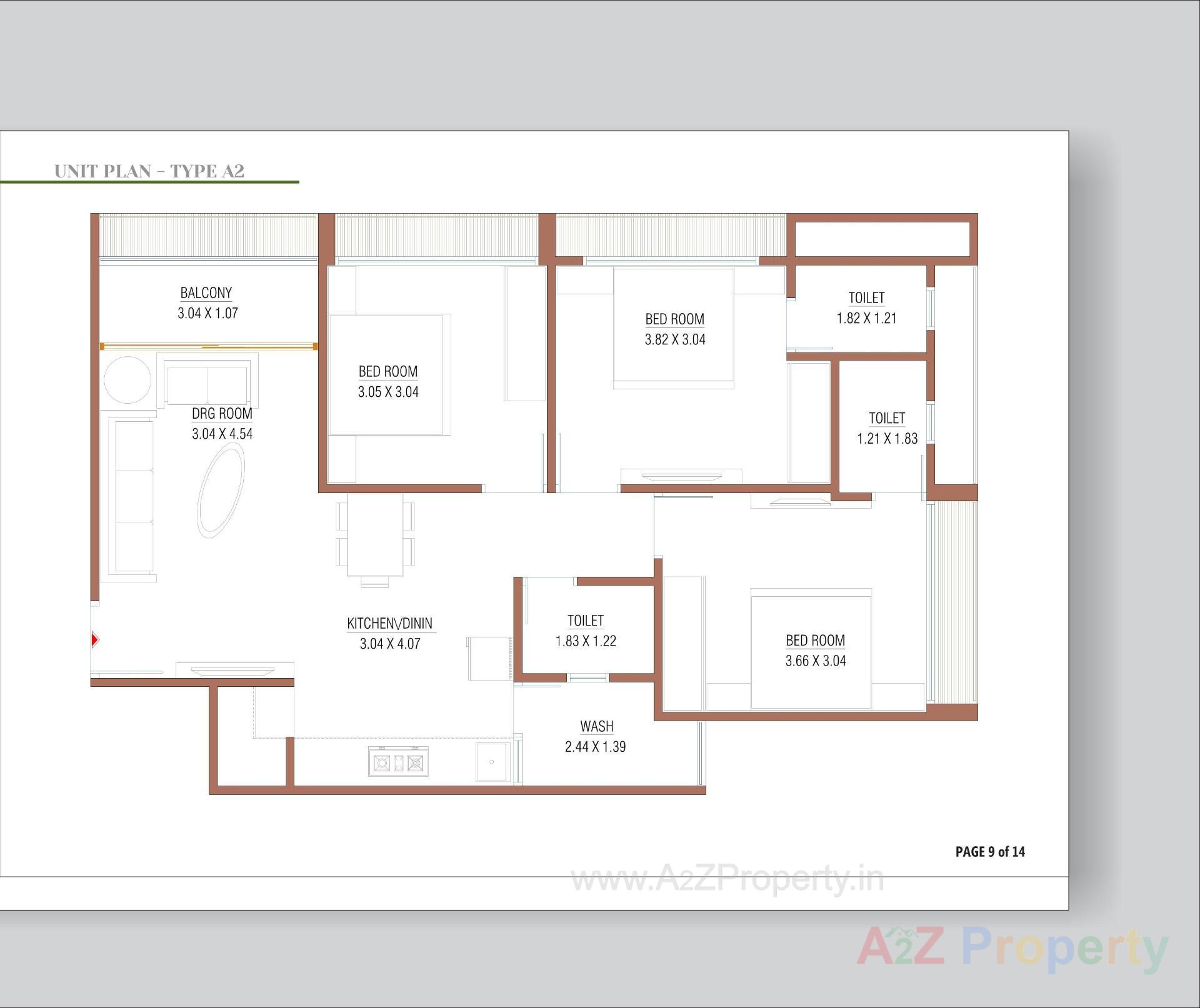 Layout of real estate project Crown Gold located at Bilasiya, Ahmedabad, Gujarat