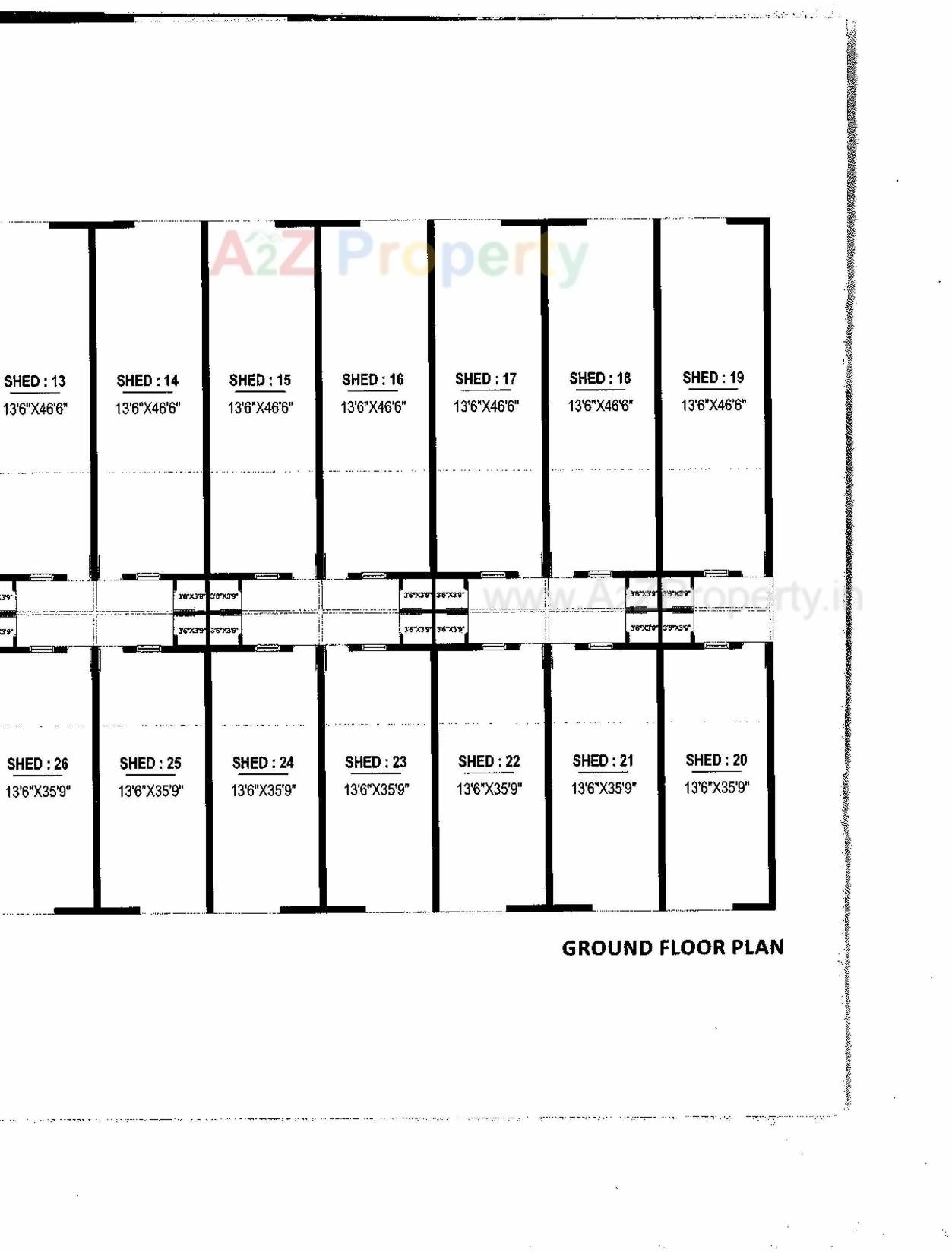 Layout of real estate project Crystal Avenue Industrial Park located at Odhav, Ahmedabad, Gujarat