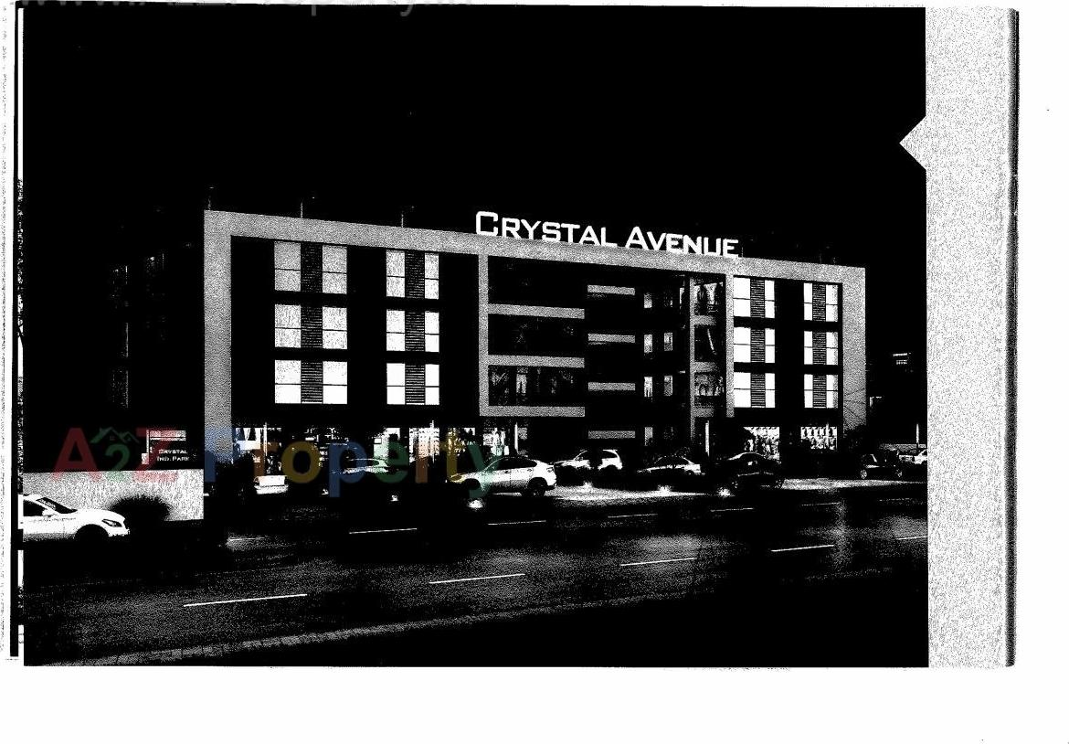 3D Elevation of real estate project Crystal Avenue Industrial Park located at Odhav, Ahmedabad, Gujarat