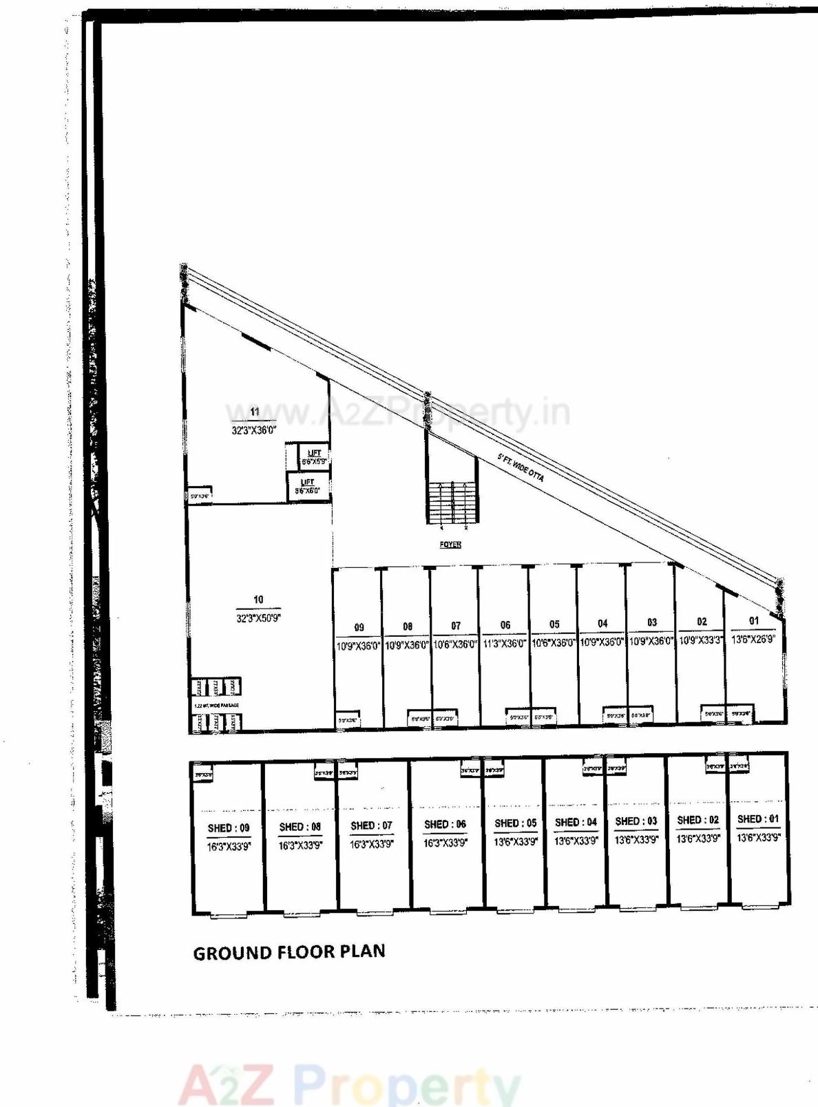 Layout of real estate project Crystal Avenue Industrial Park located at Odhav, Ahmedabad, Gujarat