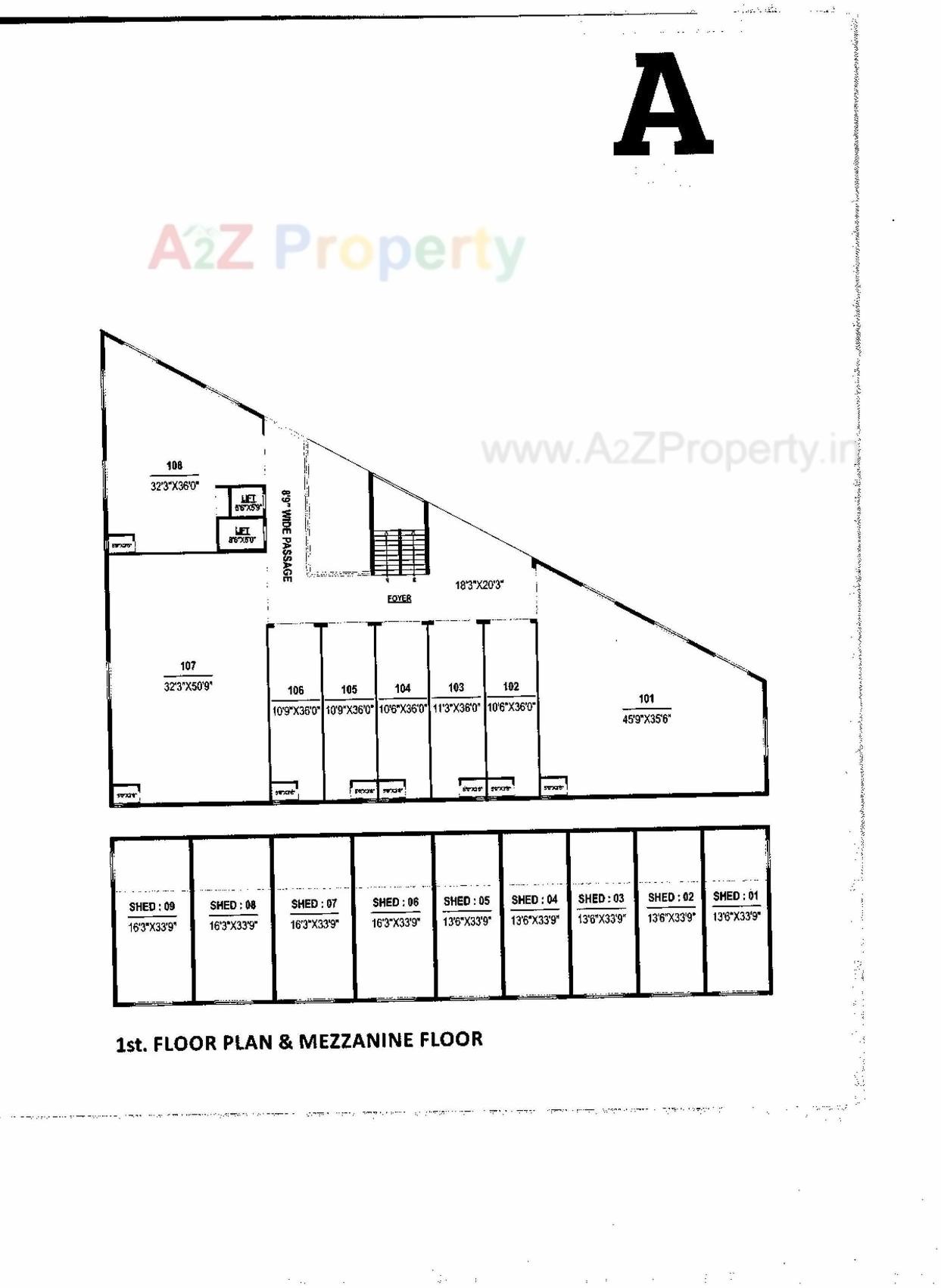 Layout of real estate project Crystal Avenue Industrial Park located at Odhav, Ahmedabad, Gujarat