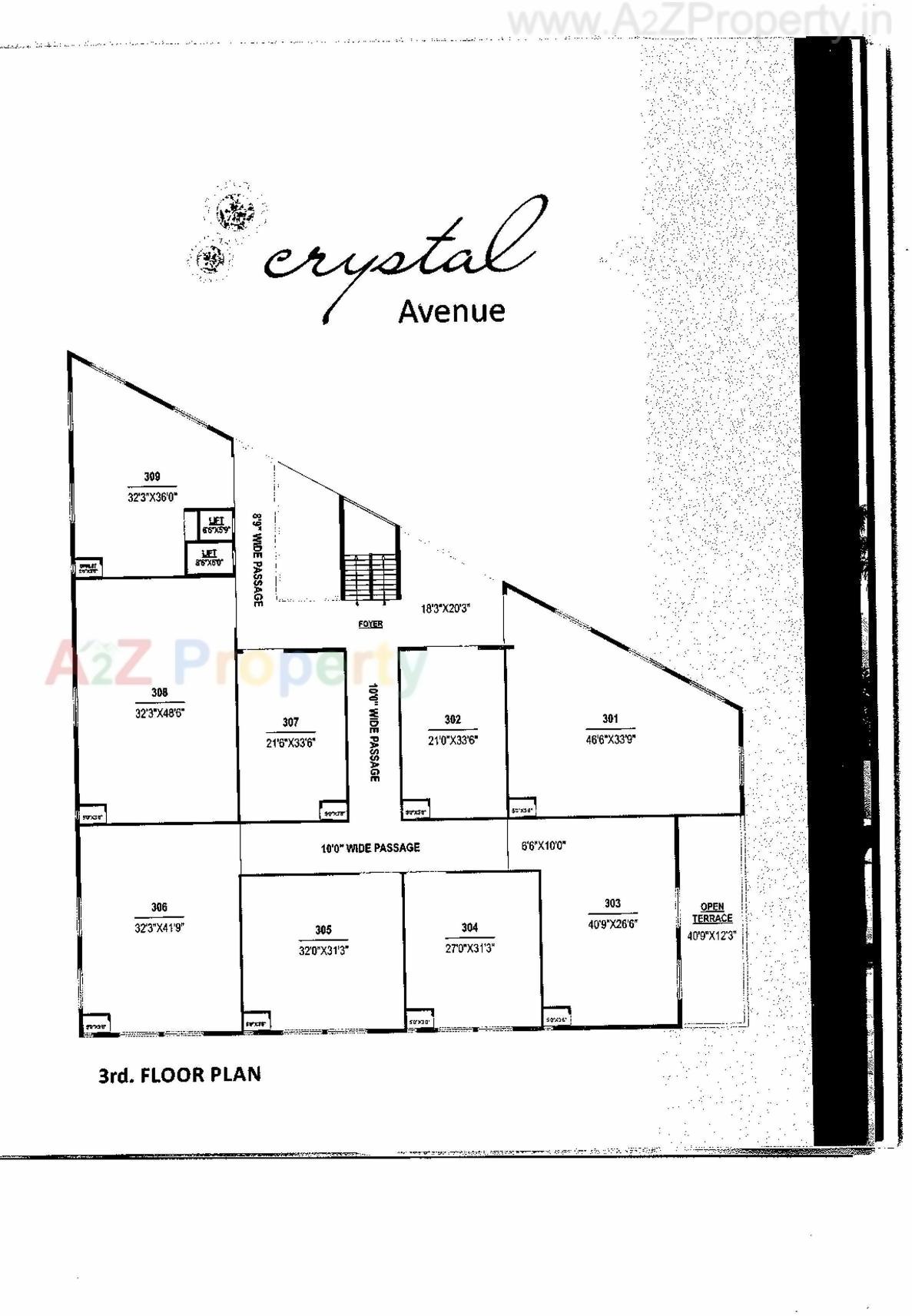 Layout of real estate project Crystal Avenue Industrial Park located at Odhav, Ahmedabad, Gujarat