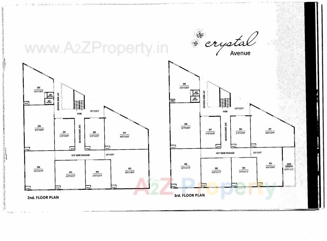 Layout of real estate project Crystal Avenue Industrial Park located at Odhav, Ahmedabad, Gujarat