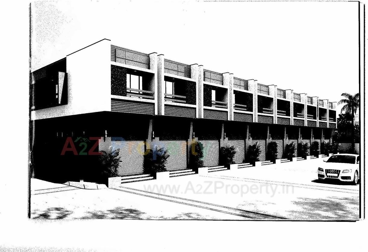 3D Elevation of real estate project Crystal Avenue Industrial Park located at Odhav, Ahmedabad, Gujarat