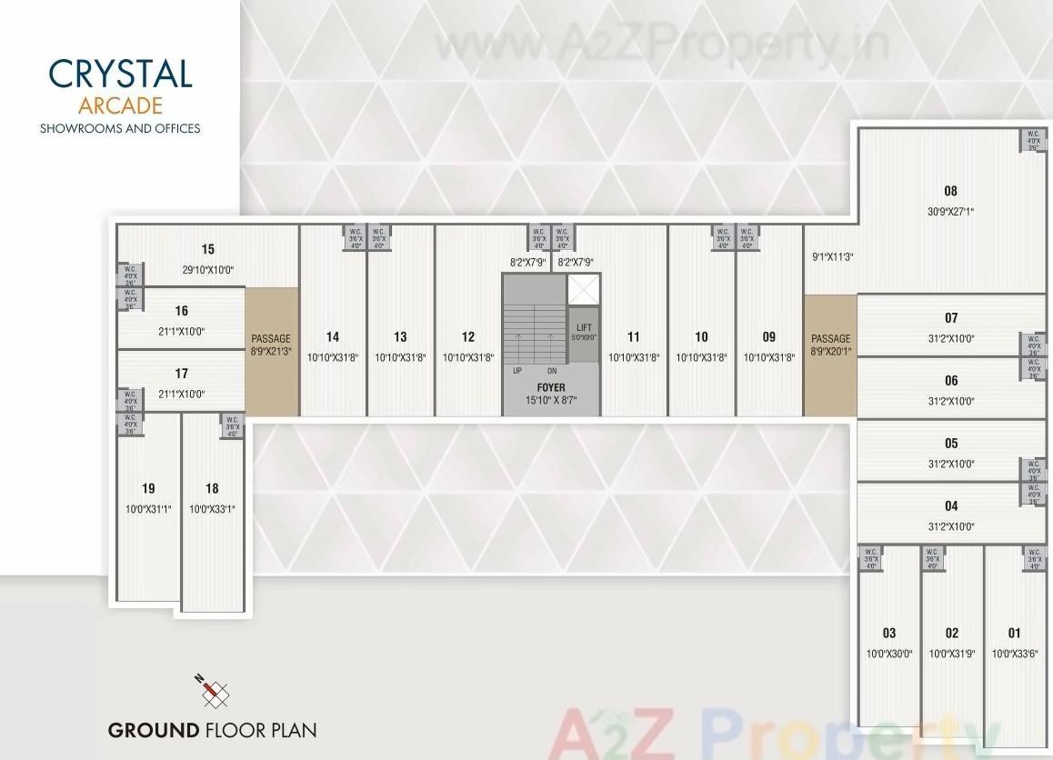 Layout of real estate project Crystal Bunglows Crystal Arcade located at Kamod, Ahmedabad, Gujarat