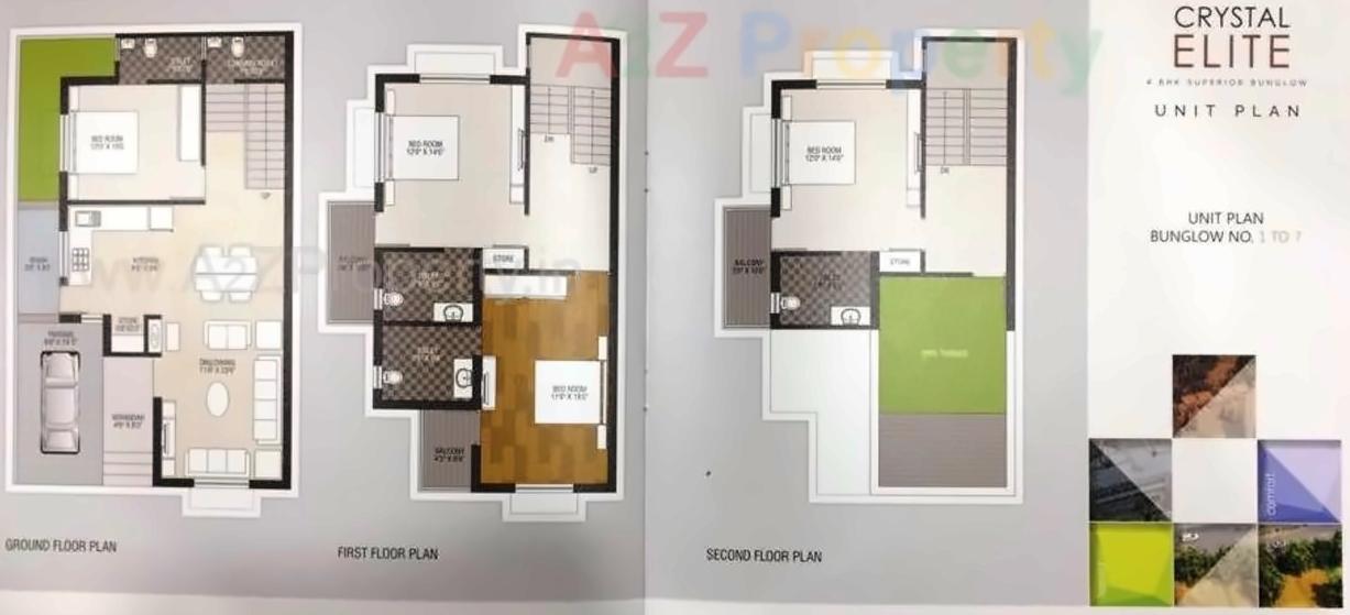 Layout of real estate project Crystal Ellite Icon Icon located at Naroda, Ahmedabad, Gujarat