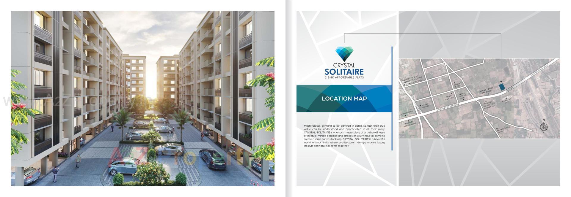  of real estate project Crystal Solitaire located at Vinzol, Ahmedabad, Gujarat