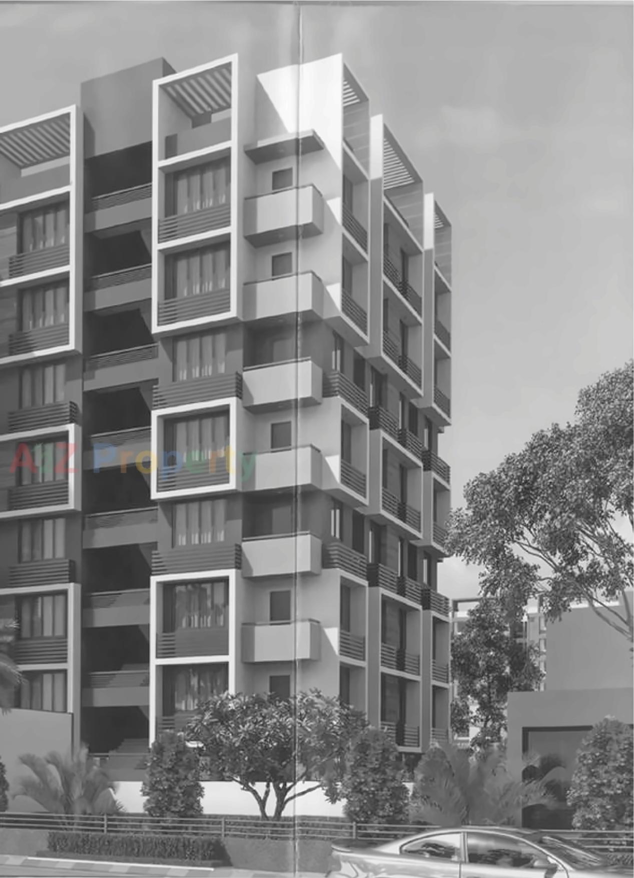 3D Elevation of real estate project D M Pride located at Ghodasar, Ahmedabad, Gujarat