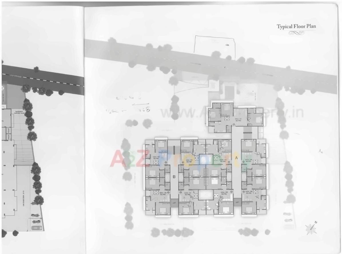 Layout of real estate project D M Pride located at Ghodasar, Ahmedabad, Gujarat