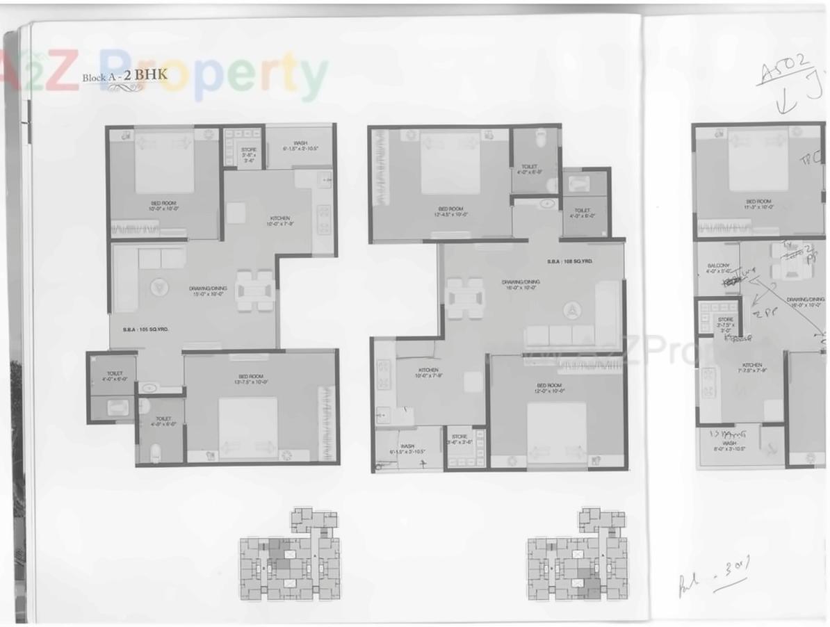 Layout of real estate project D M Pride located at Ghodasar, Ahmedabad, Gujarat