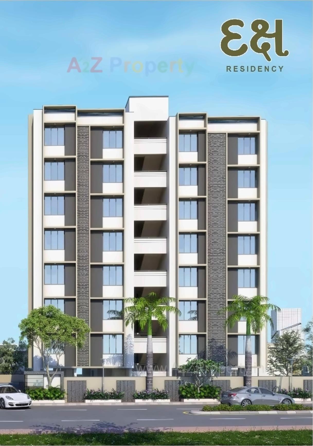 3D Elevation of real estate project Daksh Residency located at Nikol, Ahmedabad, Gujarat