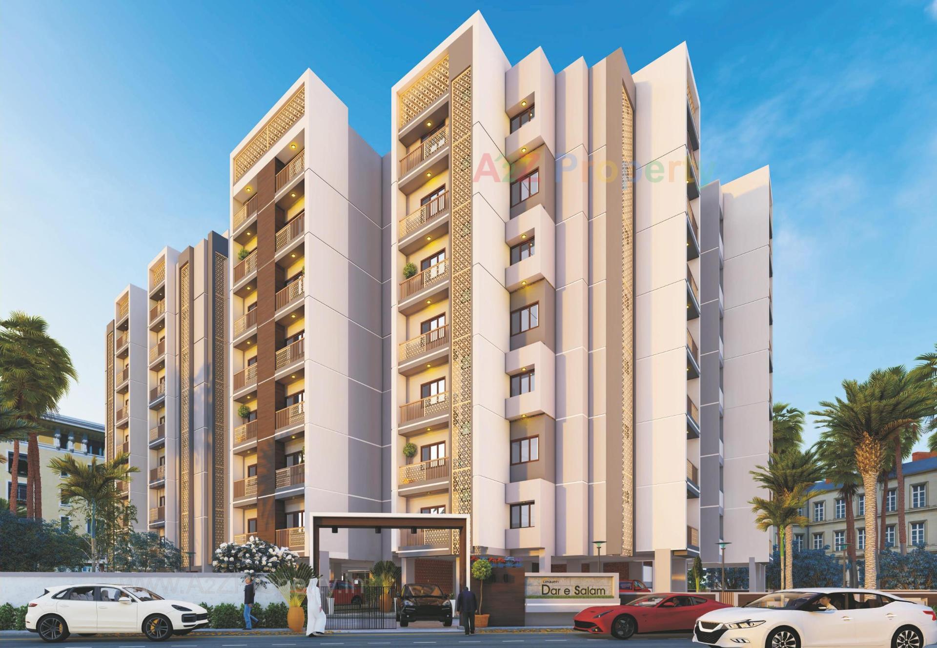 3D Elevation of real estate project Dar E Salam Residency located at Gyaspur, Ahmedabad, Gujarat