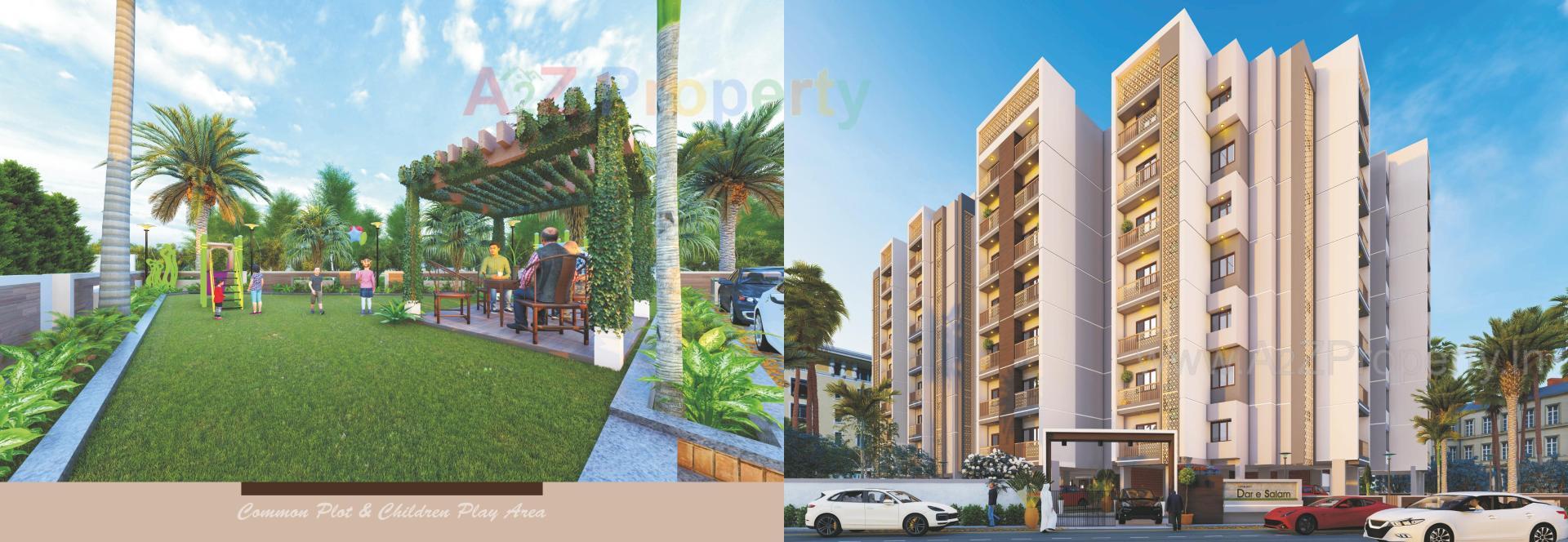 3D Elevation of real estate project Dar E Salam Residency located at Gyaspur, Ahmedabad, Gujarat