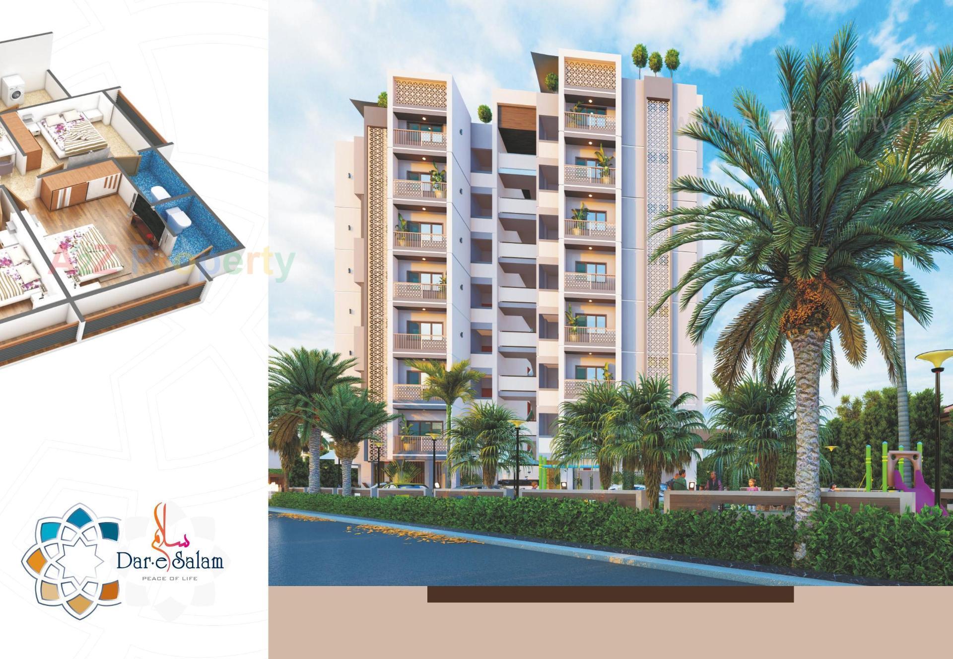 3D Elevation of real estate project Dar E Salam Residency located at Gyaspur, Ahmedabad, Gujarat
