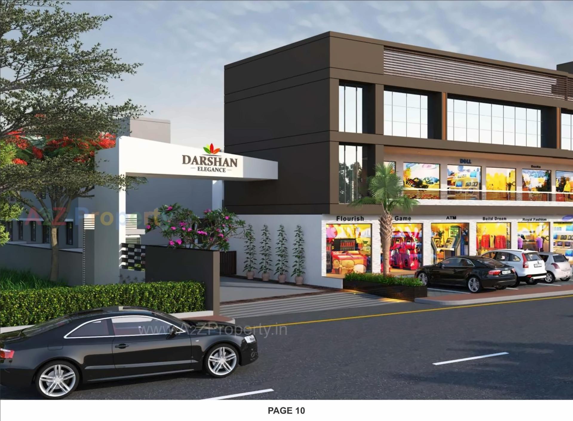 3D Elevation of real estate project Darshan Elegance located at Sanand, Ahmedabad, Gujarat