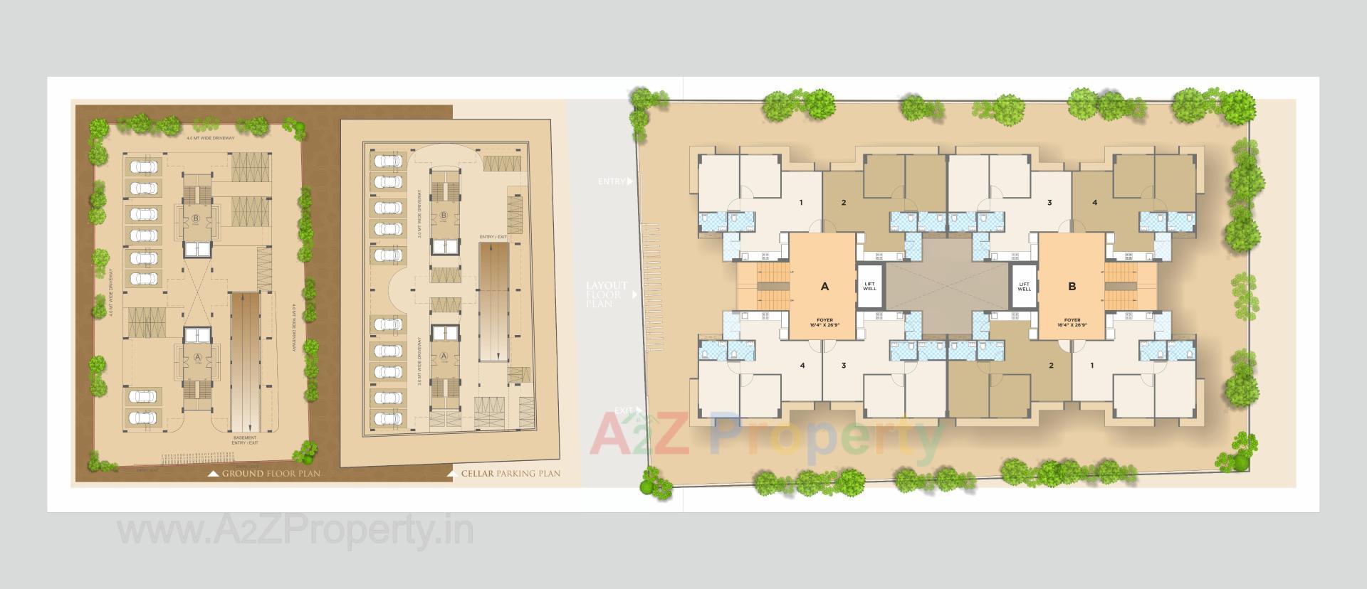 Layout of real estate project Dayaar located at Sarkhej, Ahmedabad, Gujarat