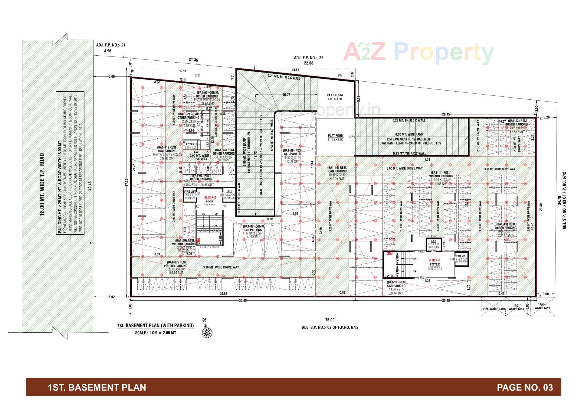Layout of real estate project Dayasagar Aura located at Hanspura, Ahmedabad, Gujarat