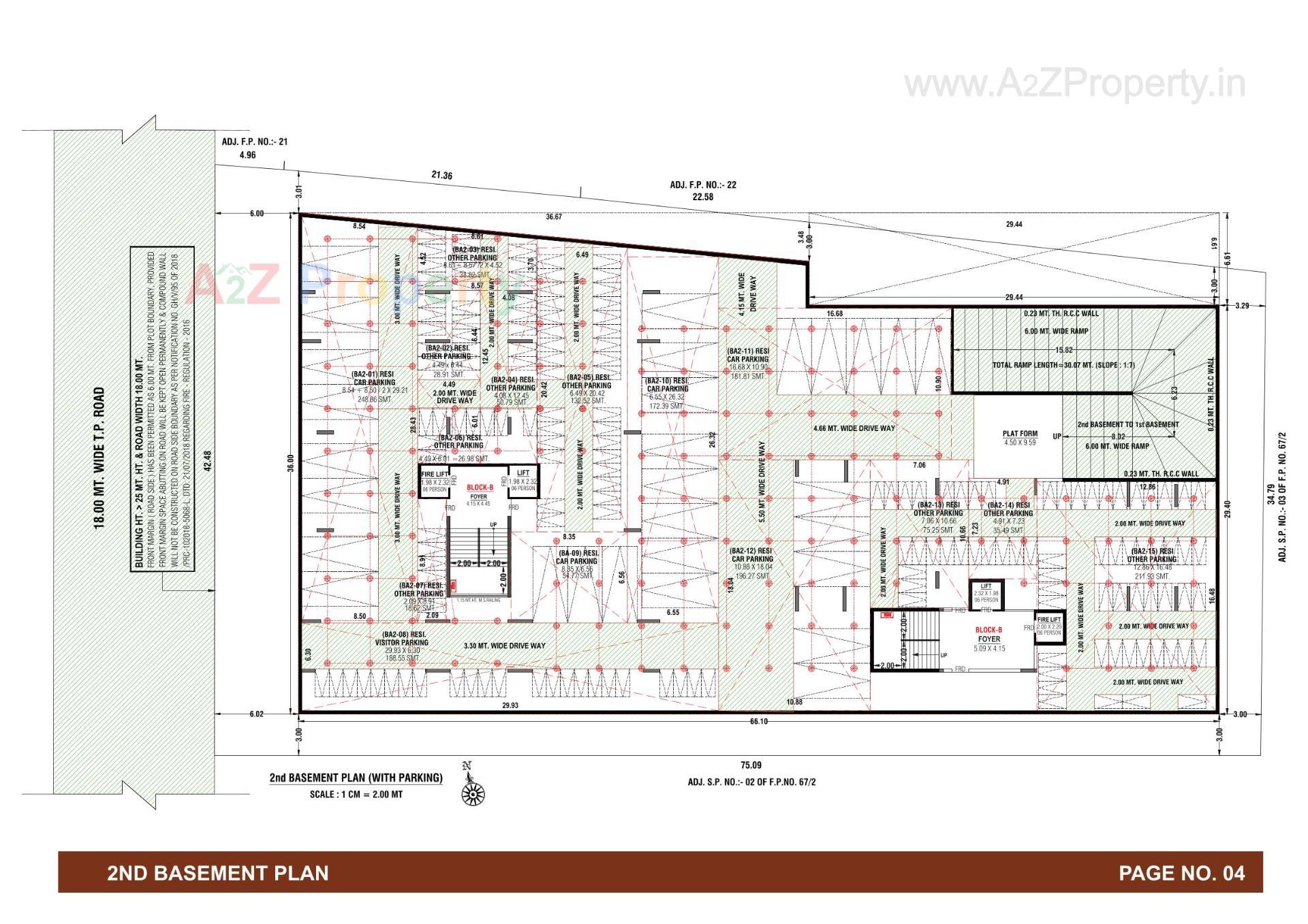 Layout of real estate project Dayasagar Aura located at Hanspura, Ahmedabad, Gujarat