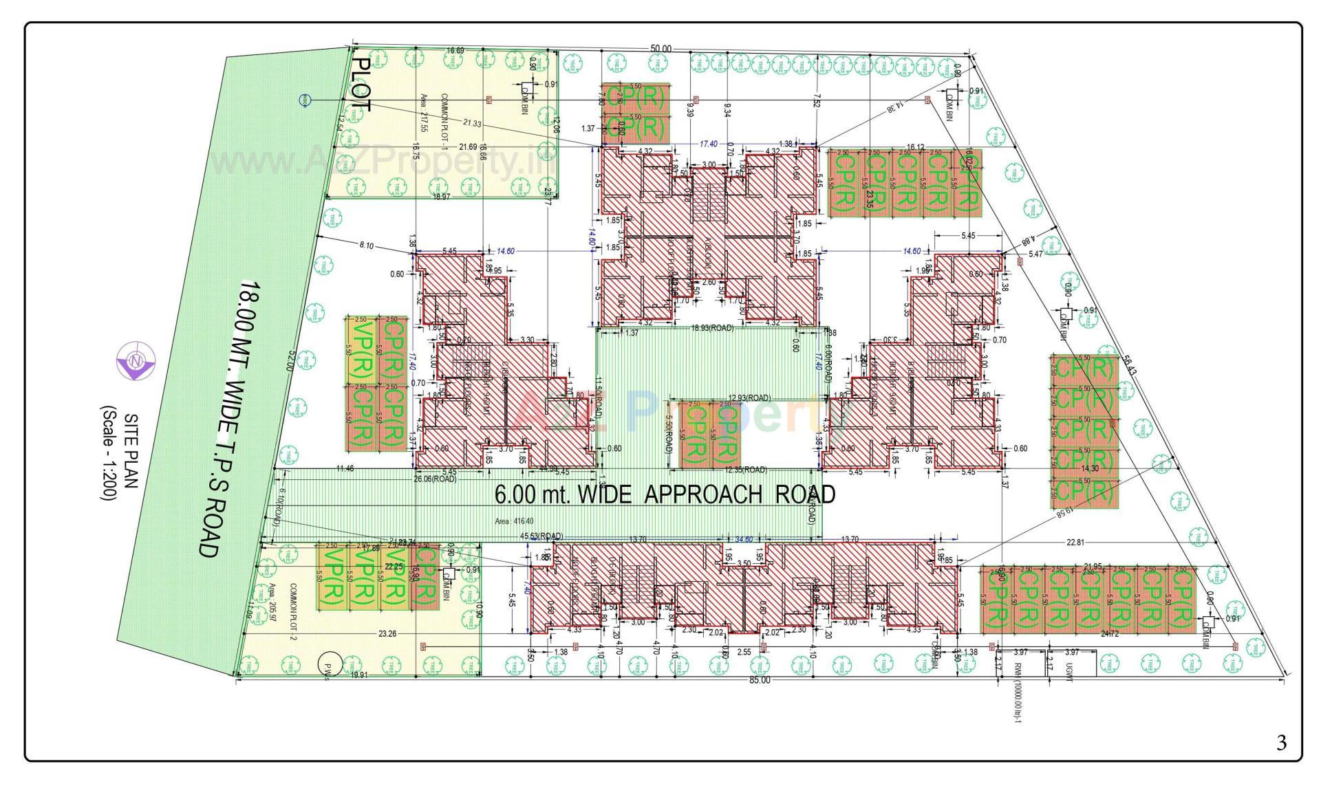 Layout of real estate project Demonstration Housing Project At Ahmedabad located at Hathijan, Ahmedabad, Gujarat