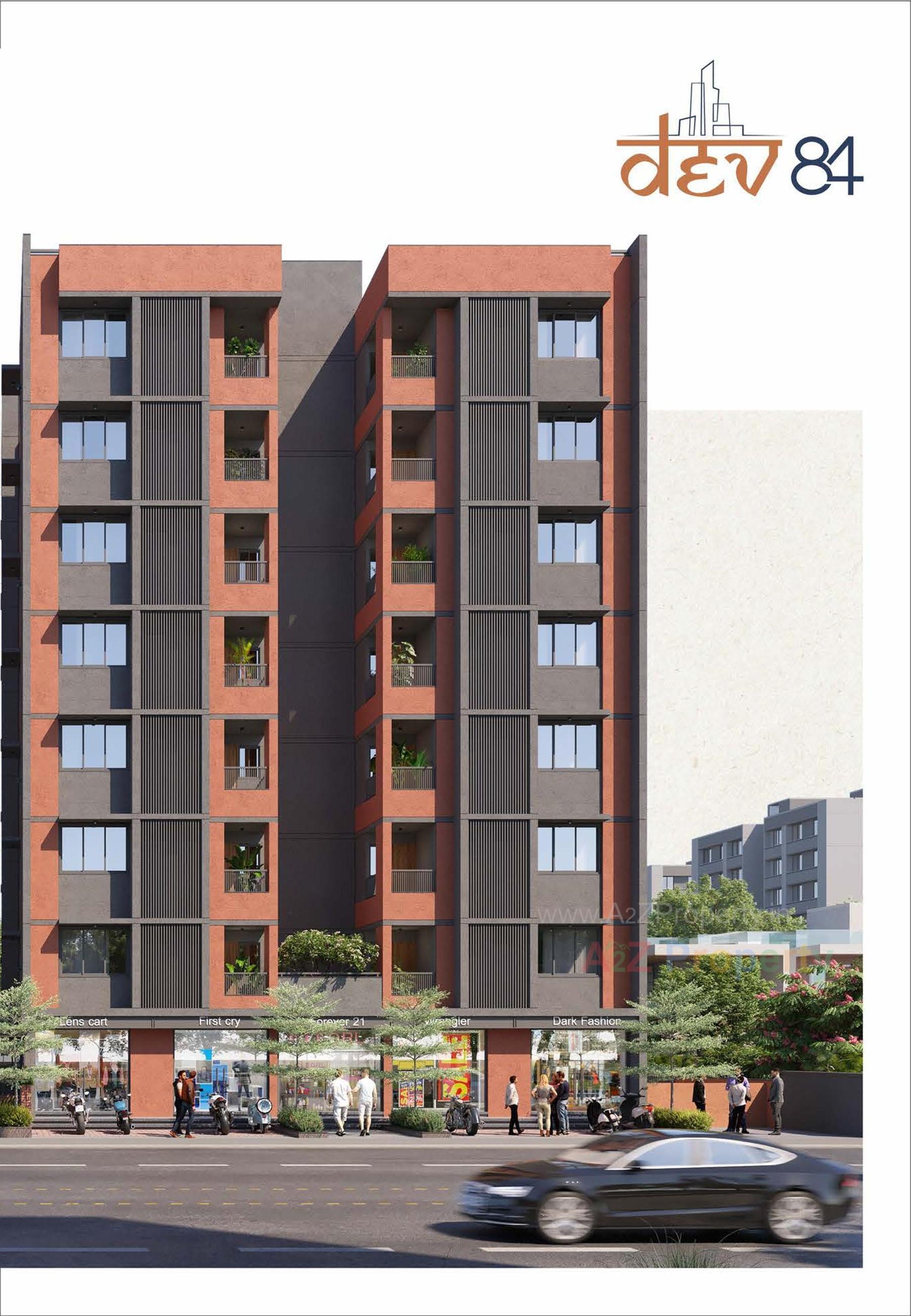 3D Elevation of real estate project Dev located at Vatva, Ahmedabad, Gujarat