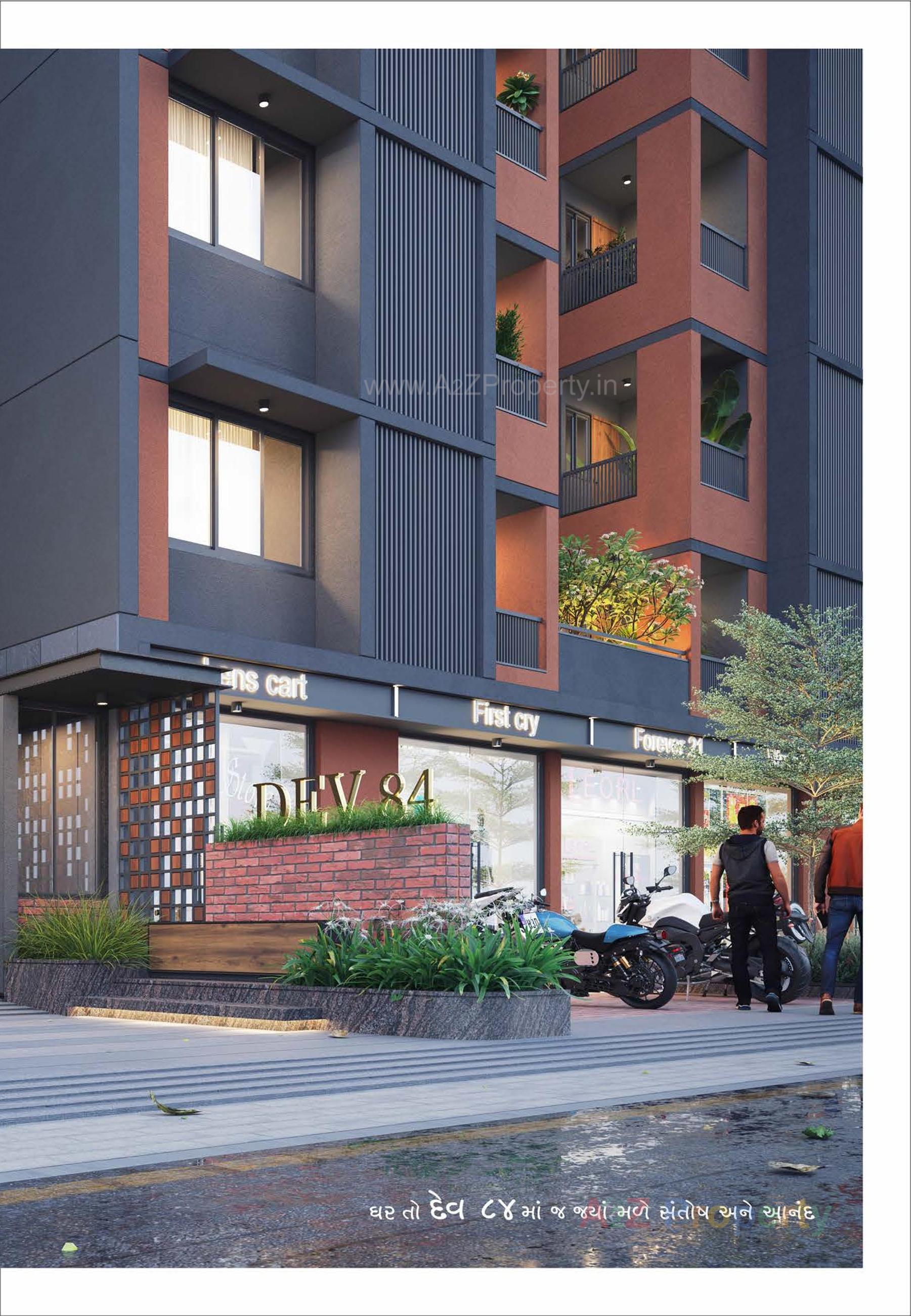 3D Elevation of real estate project Dev located at Vatva, Ahmedabad, Gujarat