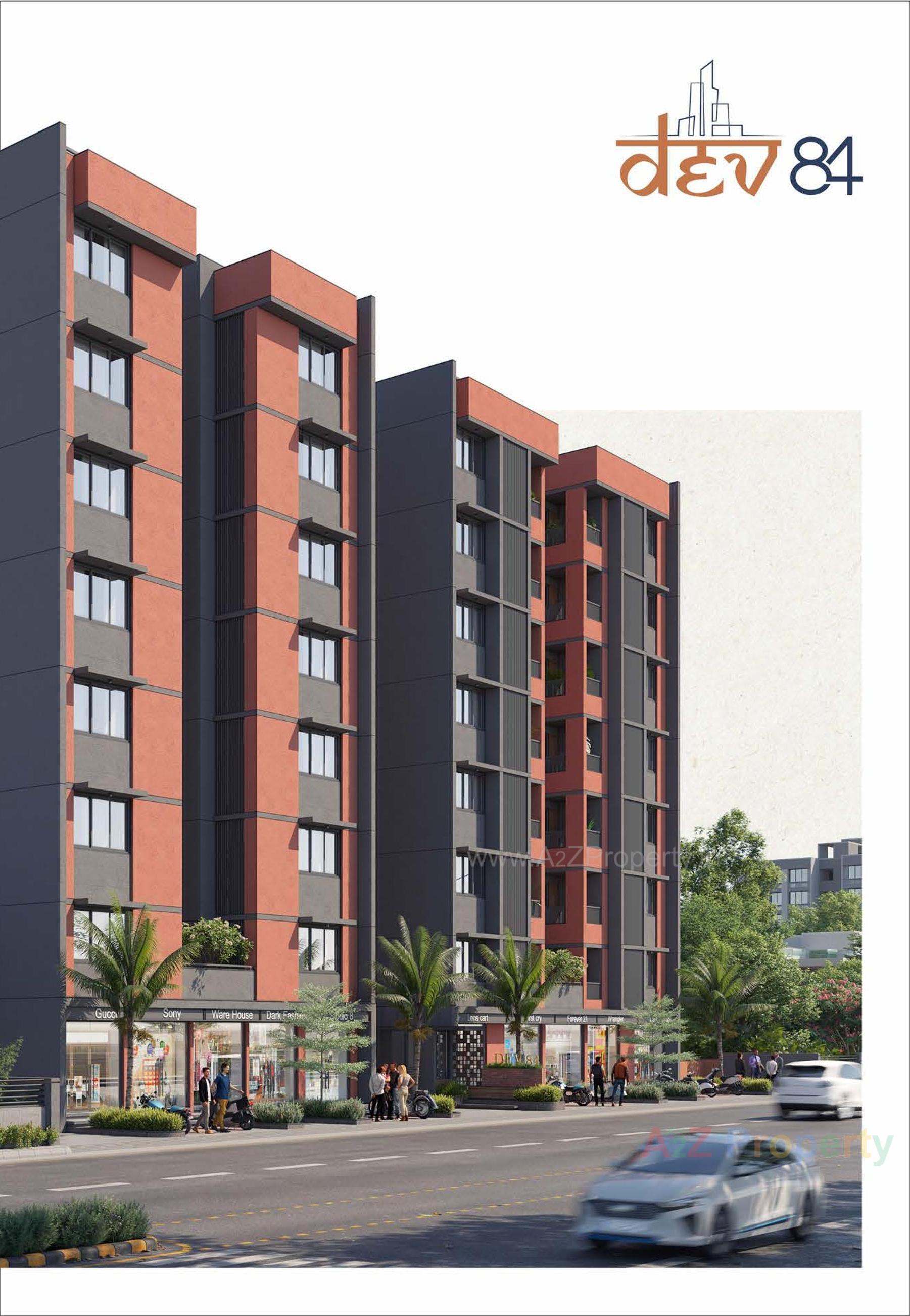 3D Elevation of real estate project Dev located at Vatva, Ahmedabad, Gujarat