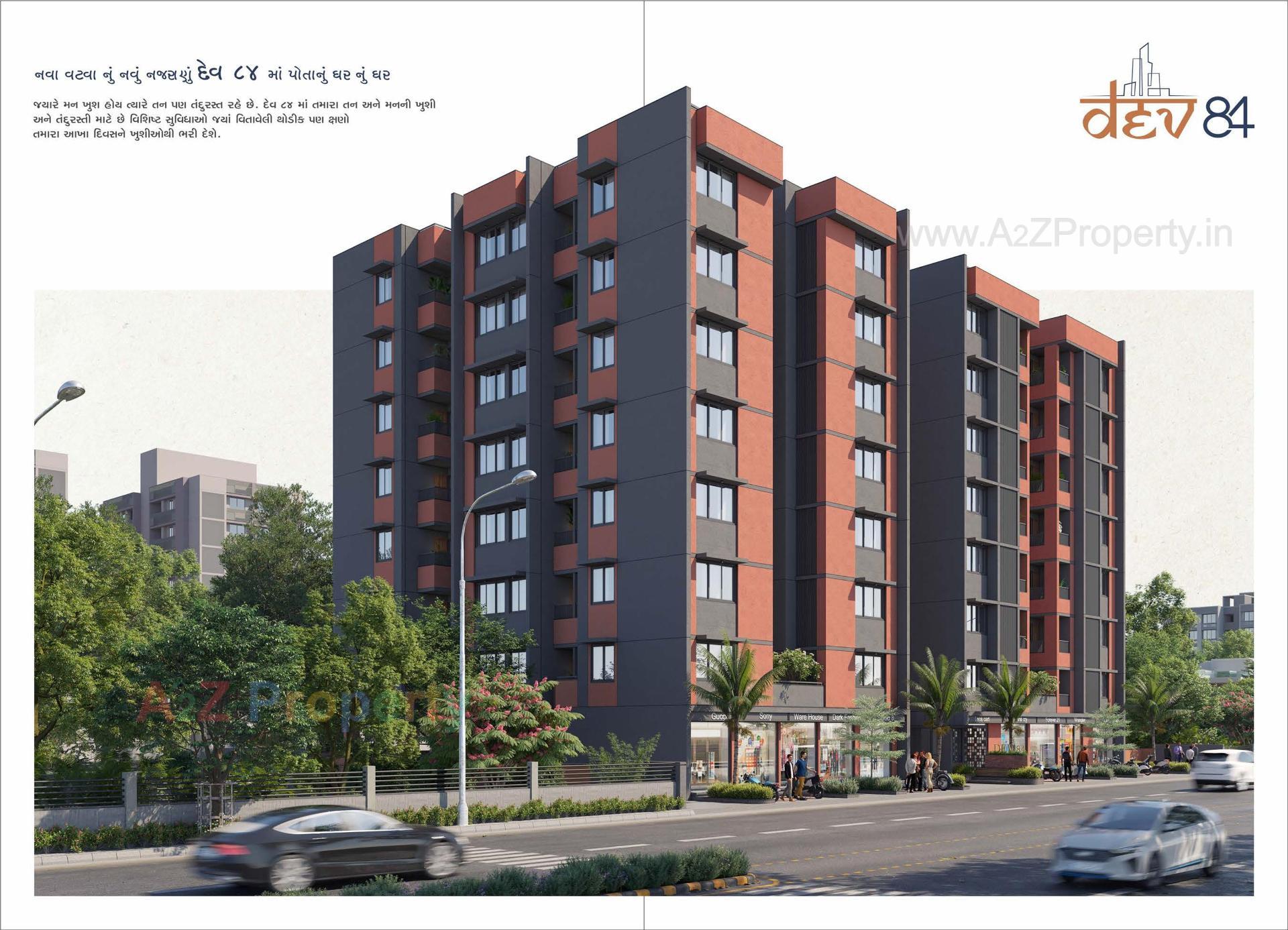 3D Elevation of real estate project Dev located at Vatva, Ahmedabad, Gujarat