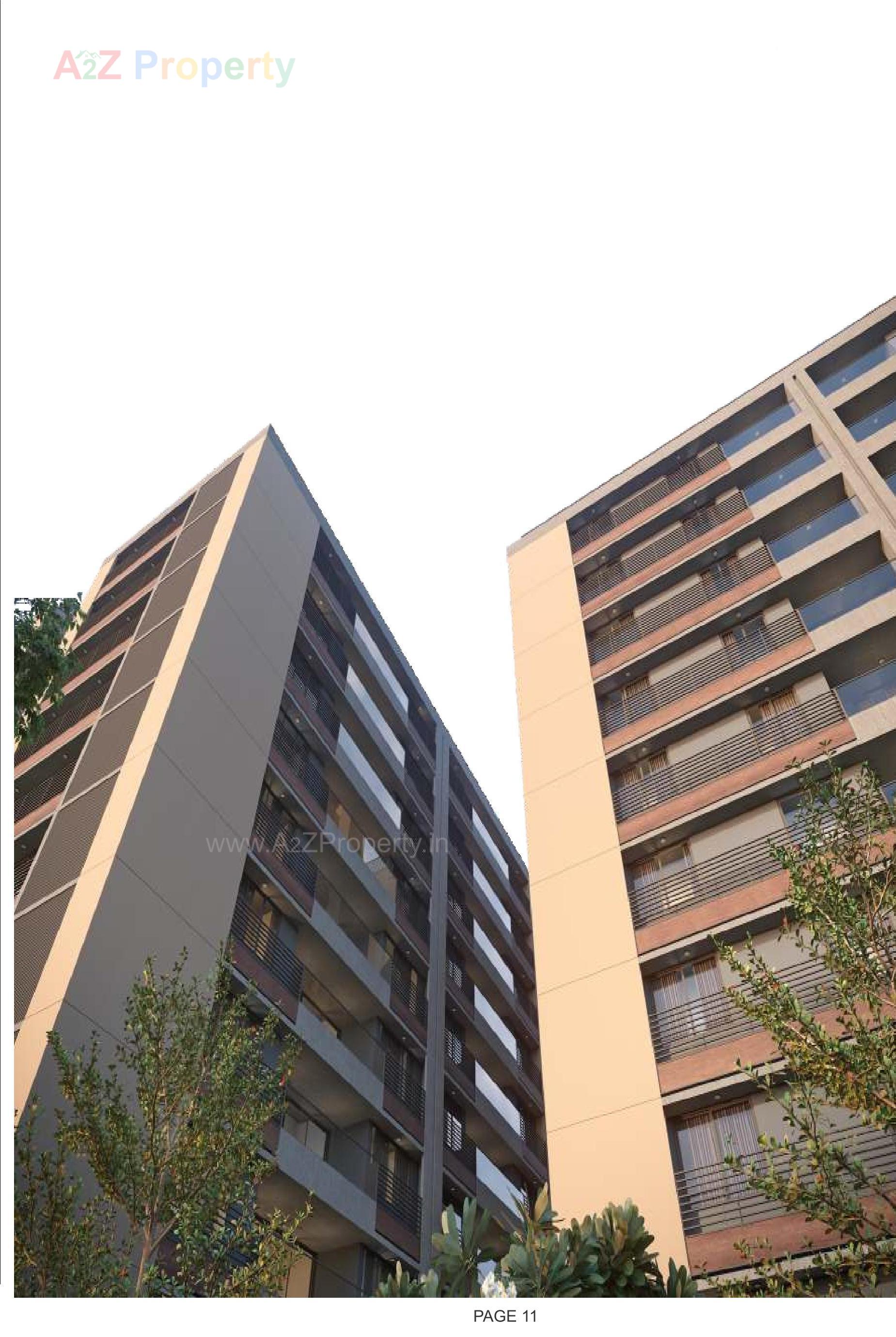 3D Elevation of real estate project Dev Aamrakunj Platinum located at Chandkheda, Ahmedabad, Gujarat