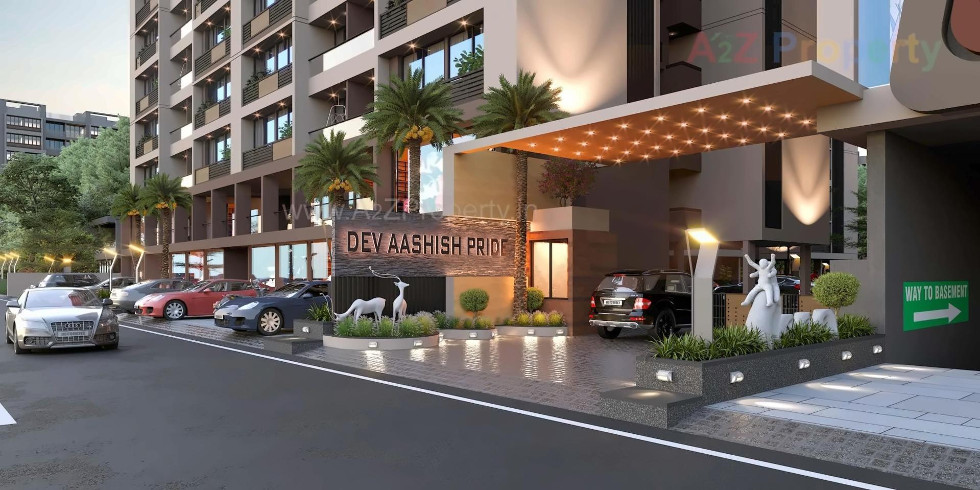 3D Elevation of real estate project Dev Aashish Pride Plaza located at Hanspura, Ahmedabad, Gujarat