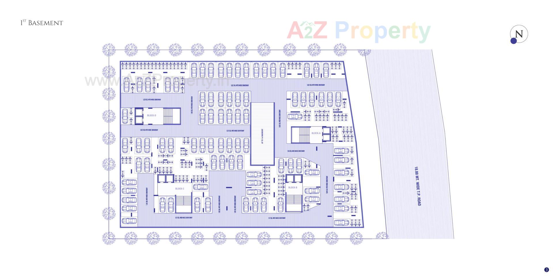 Layout of real estate project Dev Aashish Pride Plus located at Hanspura, Ahmedabad, Gujarat