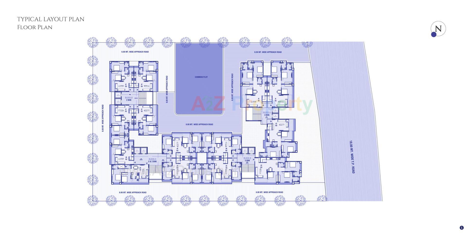 Layout of real estate project Dev Aashish Pride Plus located at Hanspura, Ahmedabad, Gujarat