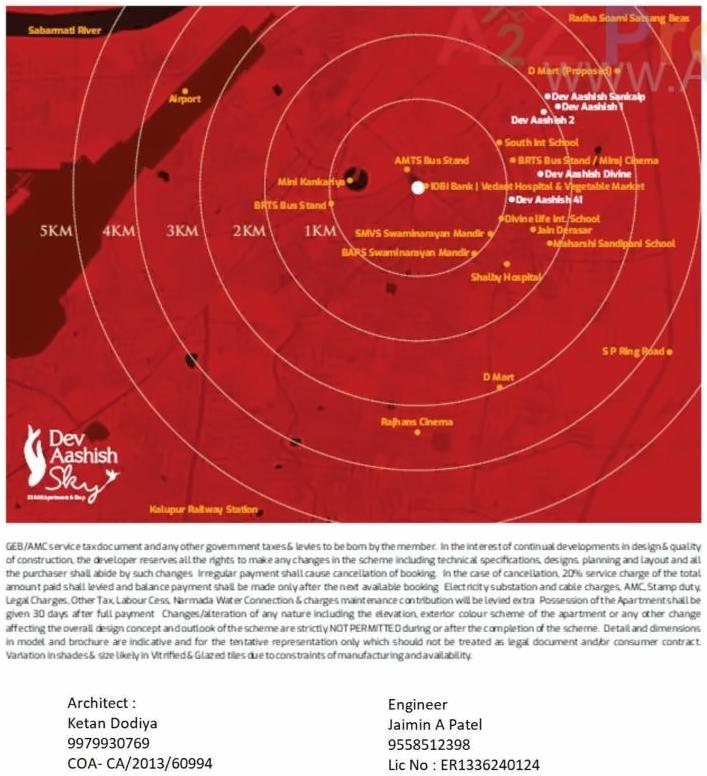  of real estate project Dev Aashish Sky located at Naroda, Ahmedabad, Gujarat
