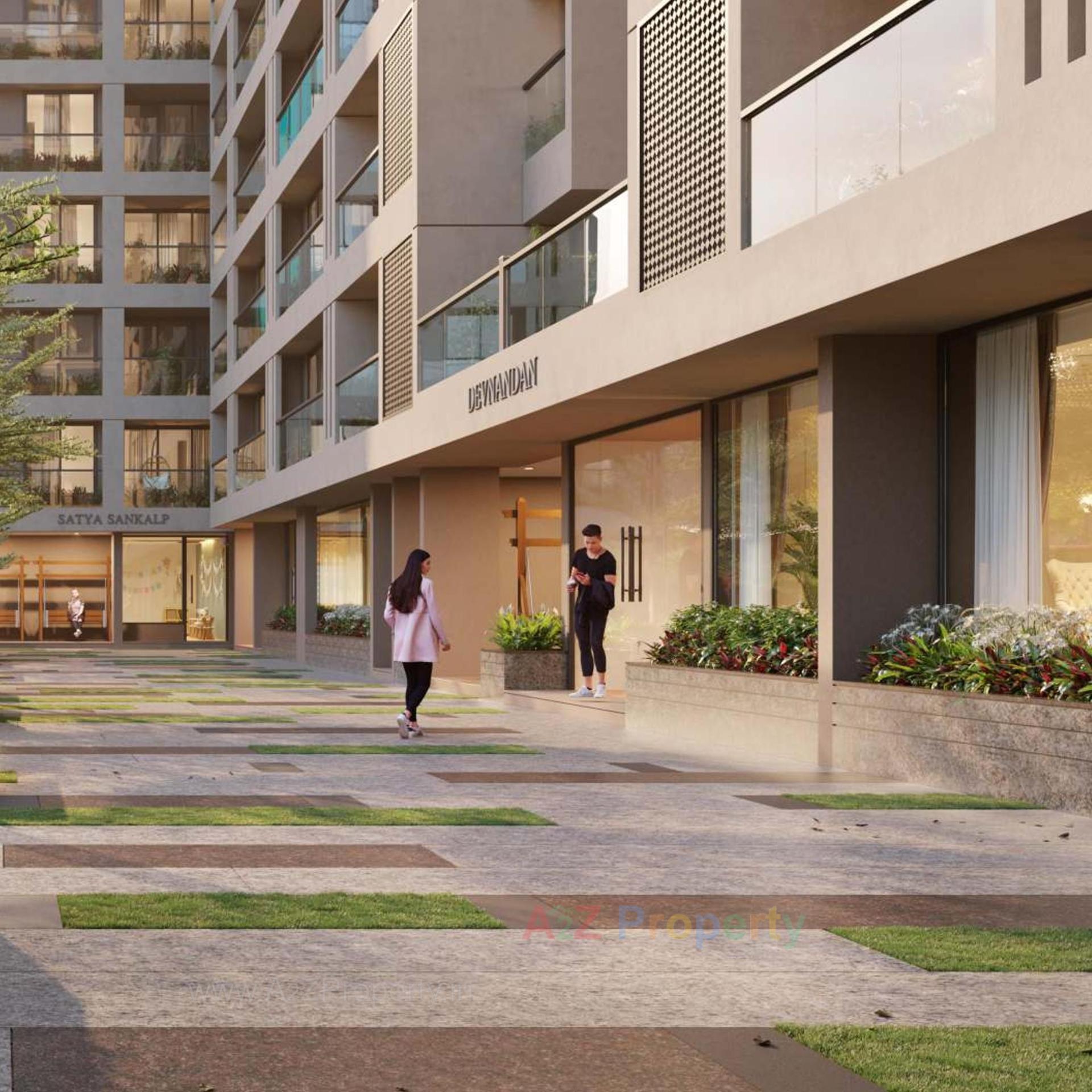 3D Elevation of real estate project Dev Aashish Z Plus located at Hanspura, Ahmedabad, Gujarat