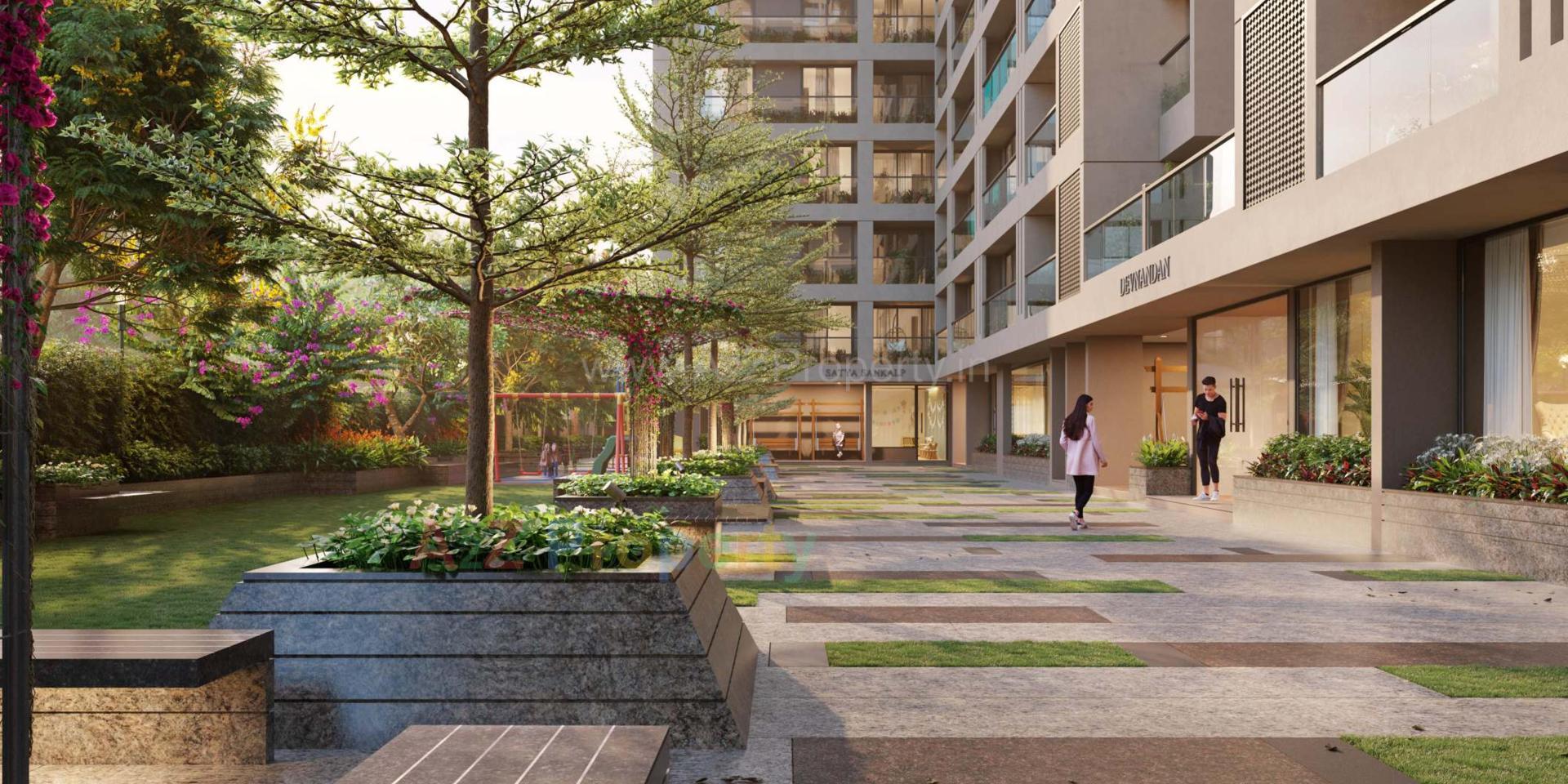 3D Elevation of real estate project Dev Aashish Z Plus located at Hanspura, Ahmedabad, Gujarat