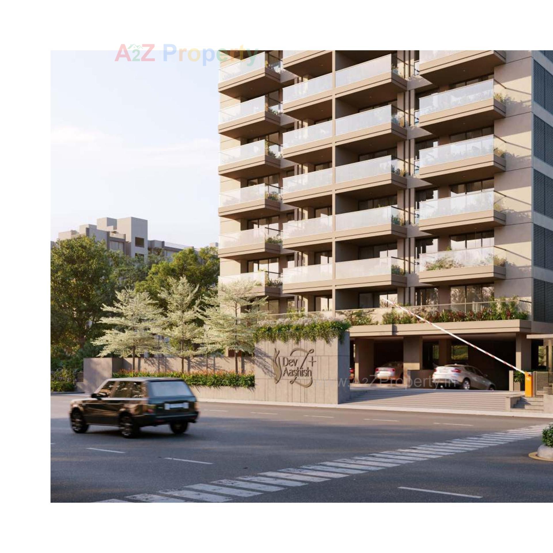 3D Elevation of real estate project Dev Aashish Z Plus located at Hanspura, Ahmedabad, Gujarat