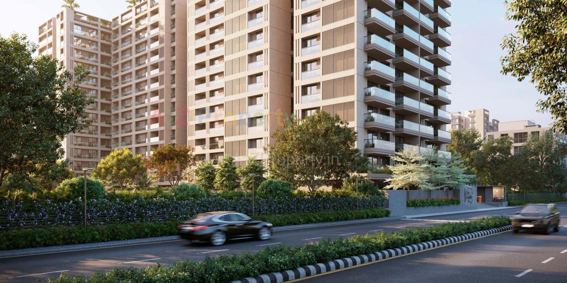 3D Elevation of real estate project Dev Aashish Z Plus located at Hanspura, Ahmedabad, Gujarat
