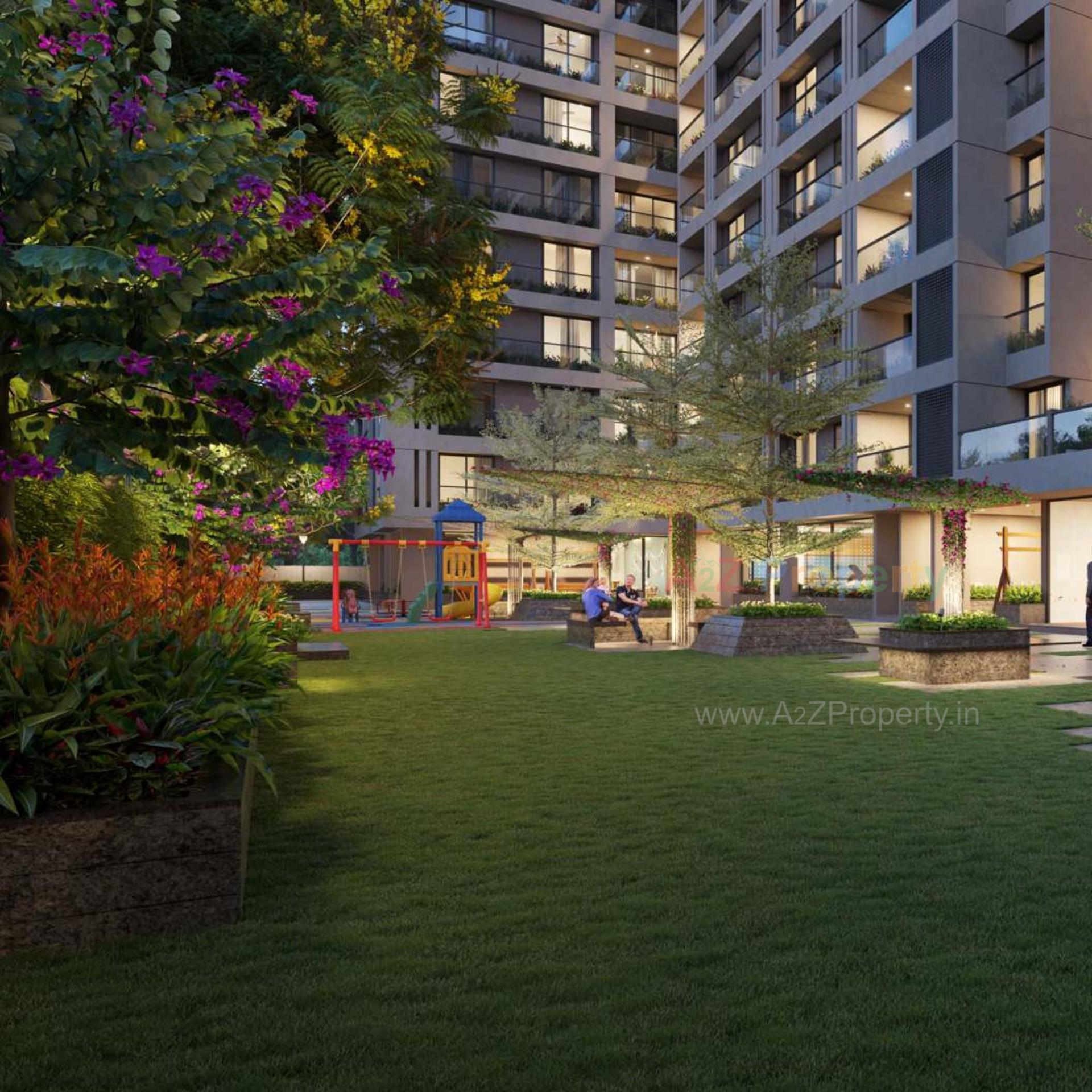 3D Elevation of real estate project Dev Aashish Z Plus located at Hanspura, Ahmedabad, Gujarat