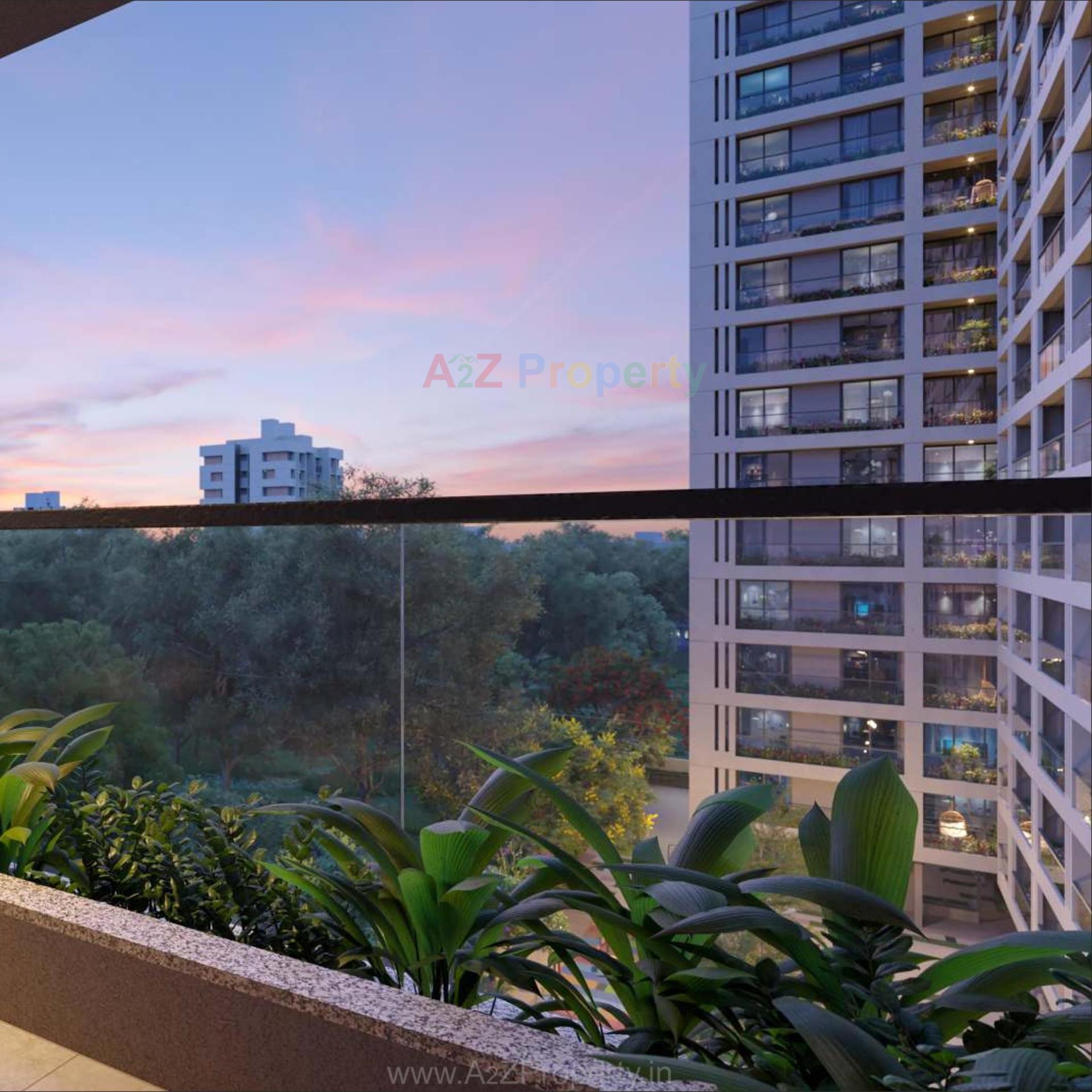 3D Elevation of real estate project Dev Aashish Z Plus located at Hanspura, Ahmedabad, Gujarat