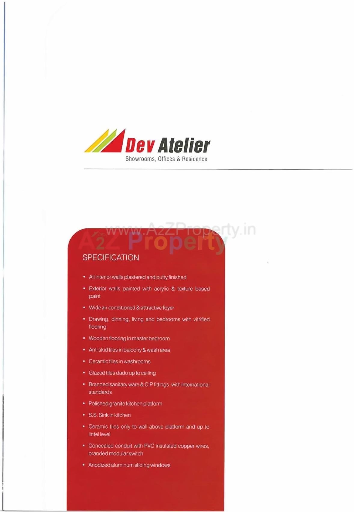  of real estate project Dev Atelier located at Vejalpur, Ahmedabad, Gujarat