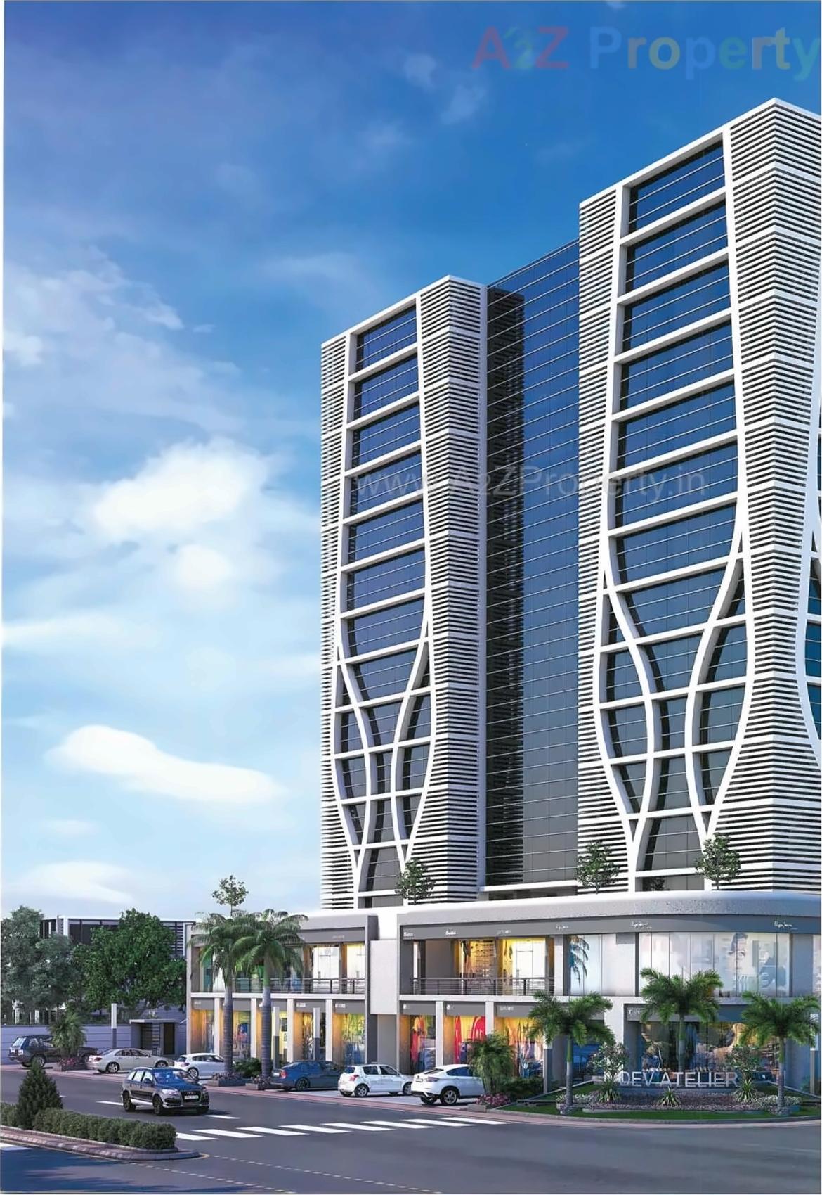 3D Elevation of real estate project Dev Atelier located at Vejalpur, Ahmedabad, Gujarat