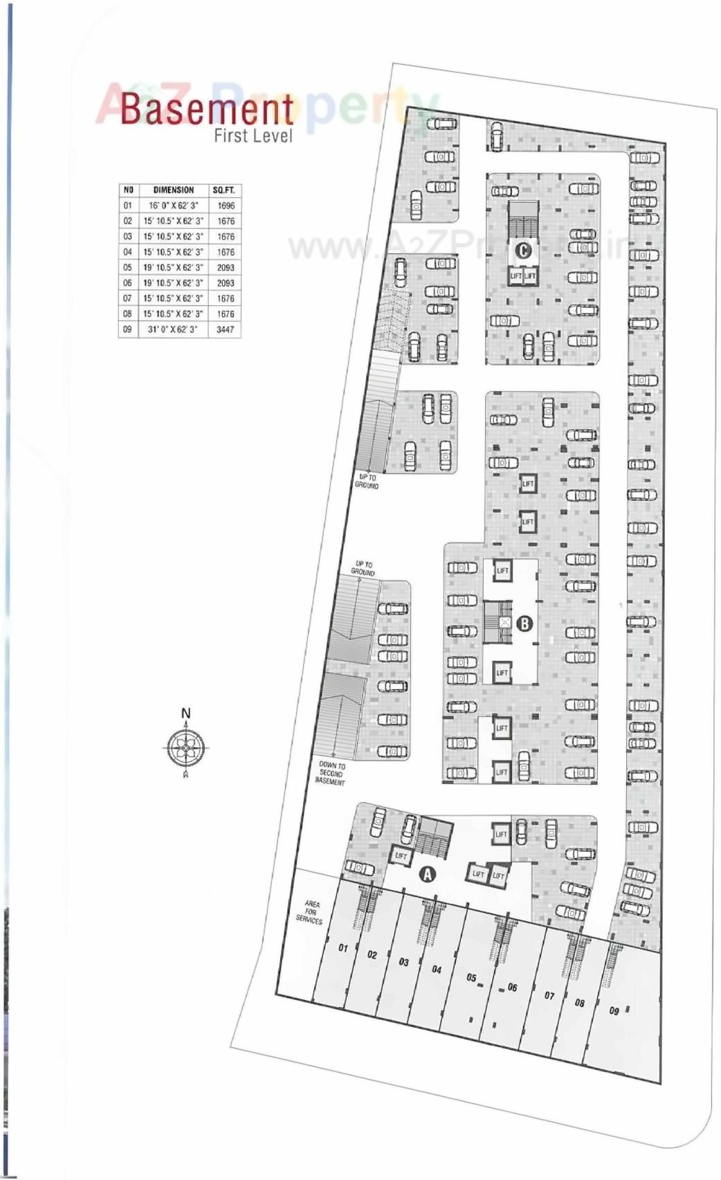 Layout of real estate project Dev Atelier located at Vejalpur, Ahmedabad, Gujarat