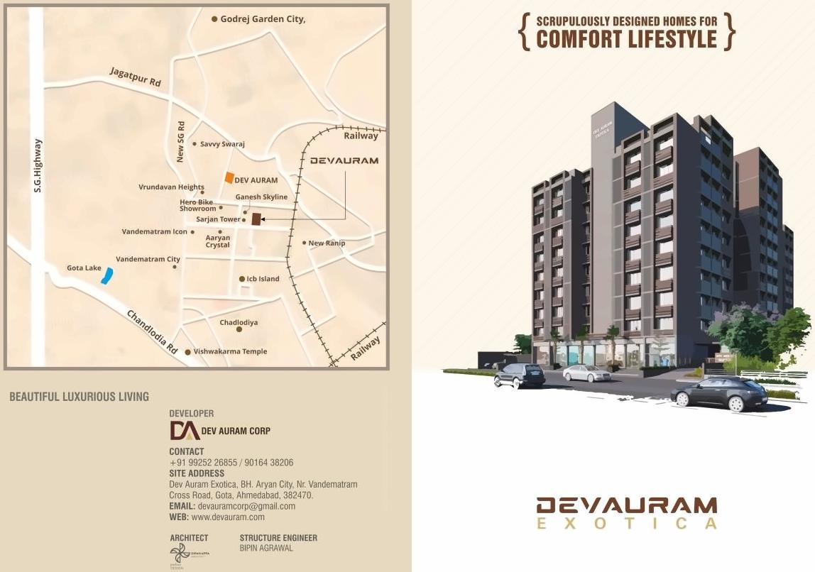  of real estate project Dev Auram Exotica located at Chenpur, Ahmedabad, Gujarat