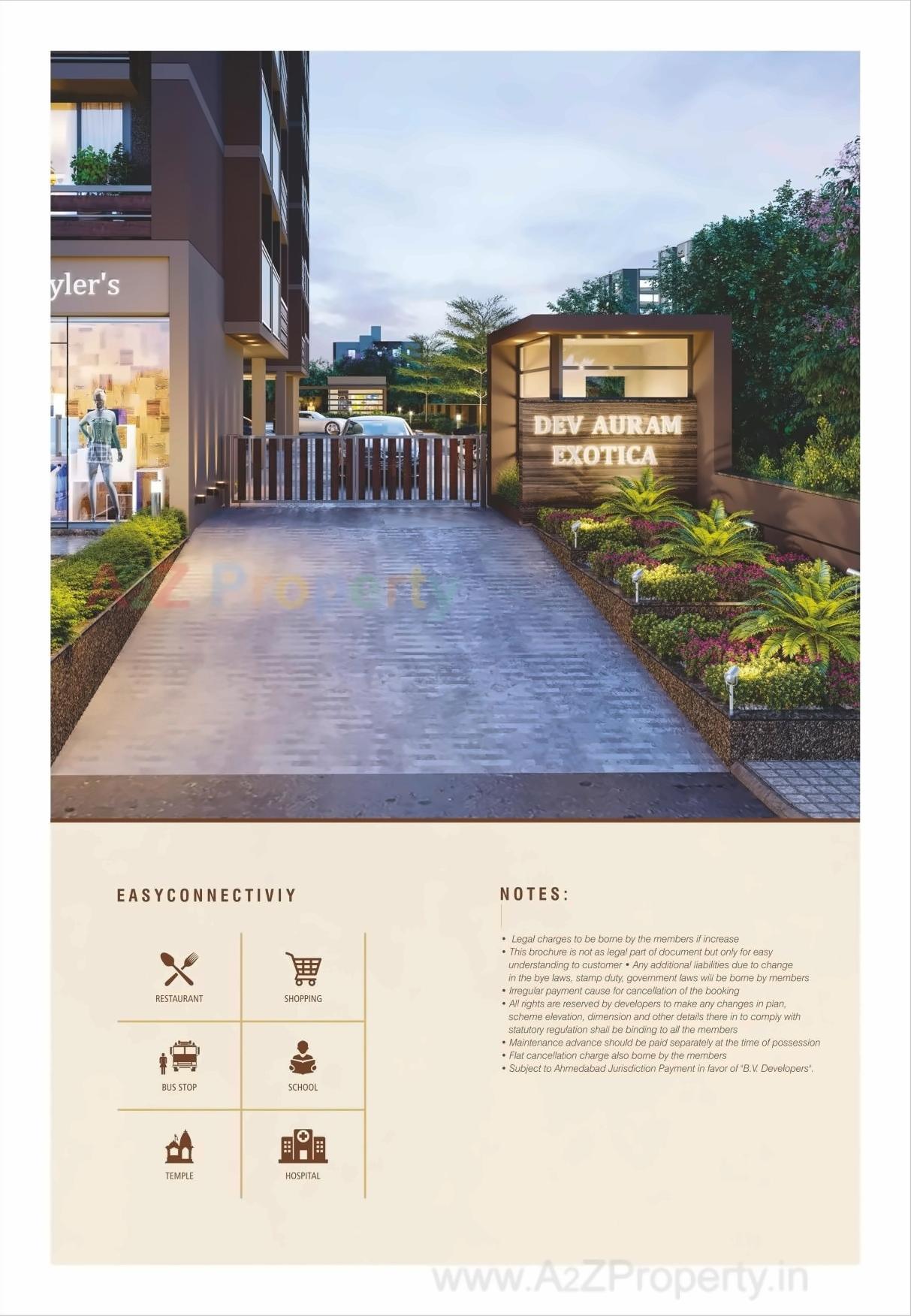 3D Elevation of real estate project Dev Auram Exotica located at Chenpur, Ahmedabad, Gujarat