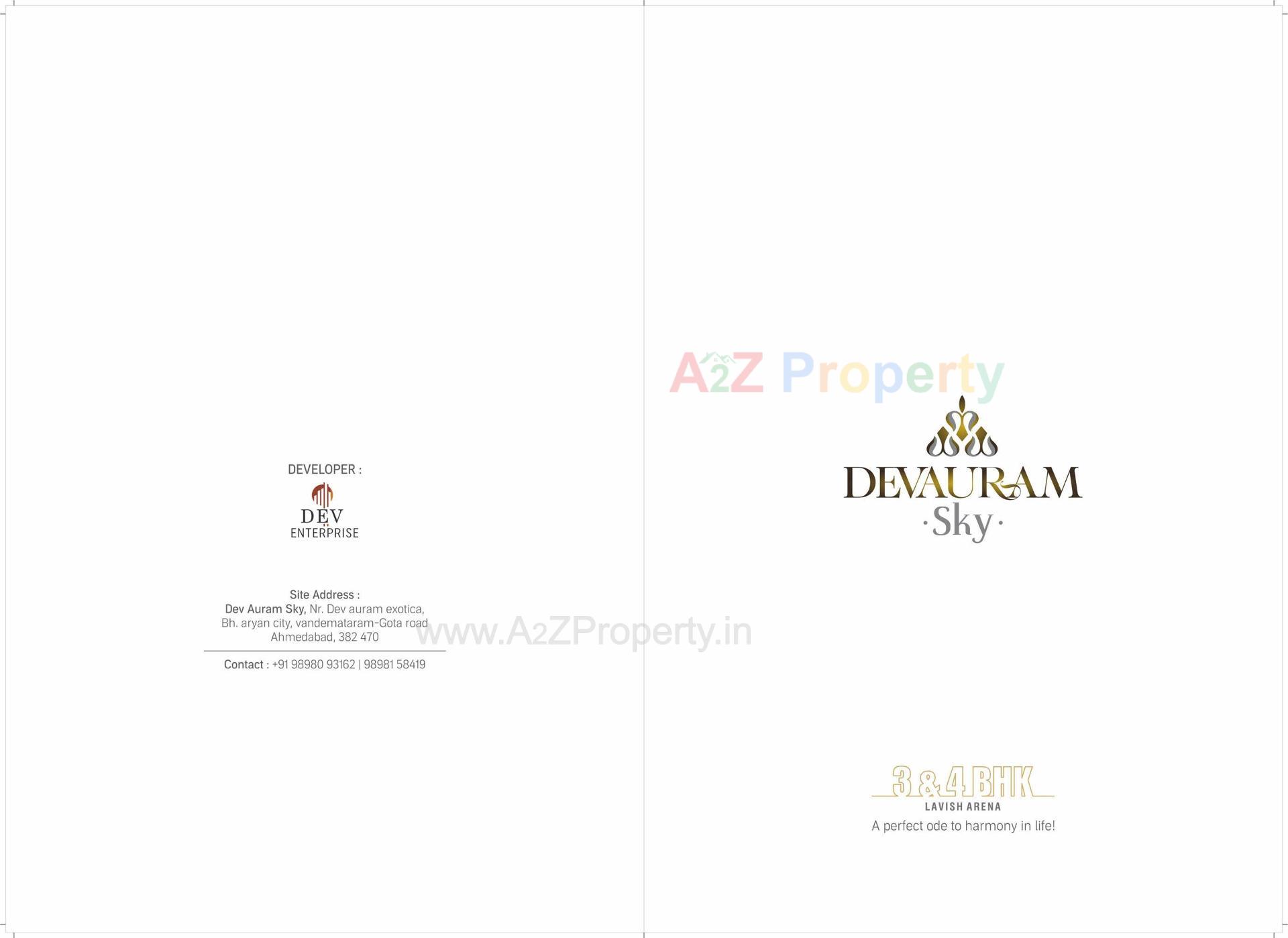  of real estate project Dev Auram Sky located at Chenpur, Ahmedabad, Gujarat