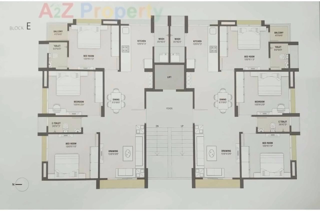 Layout of real estate project Dev Auram located at Chenpur, Ahmedabad, Gujarat