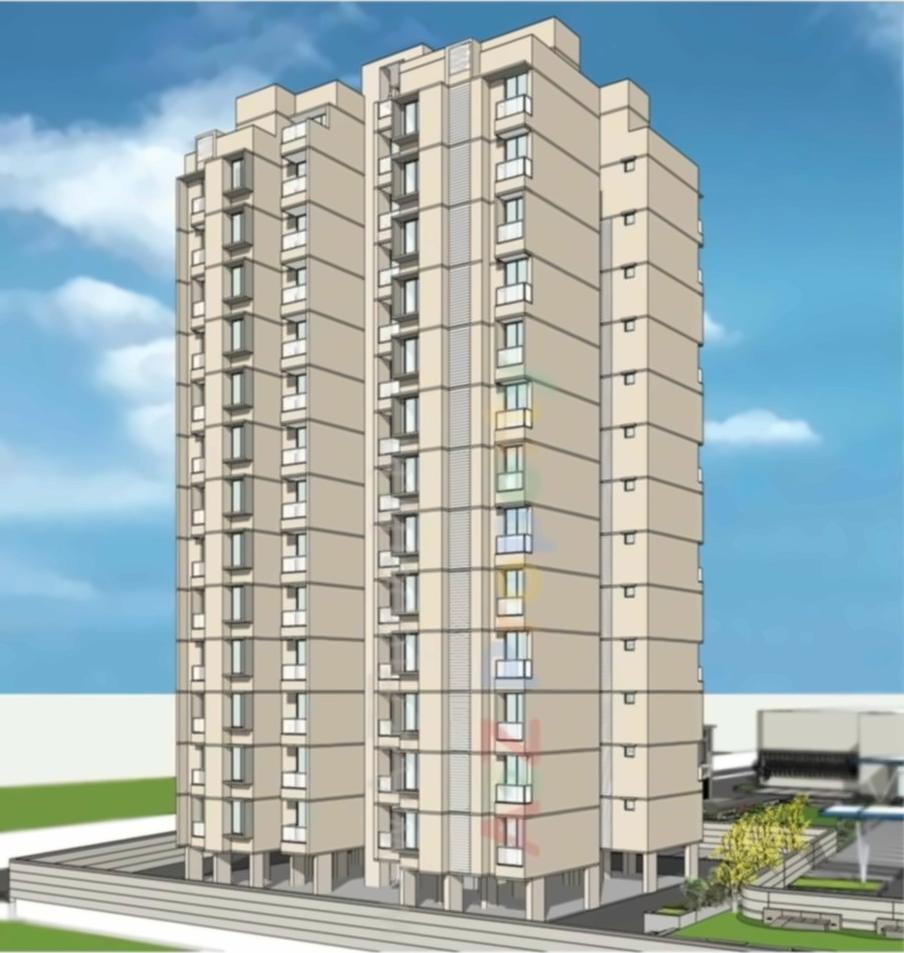 3D Elevation of real estate project Dev Aurum located at Vejalpur, Ahmedabad, Gujarat